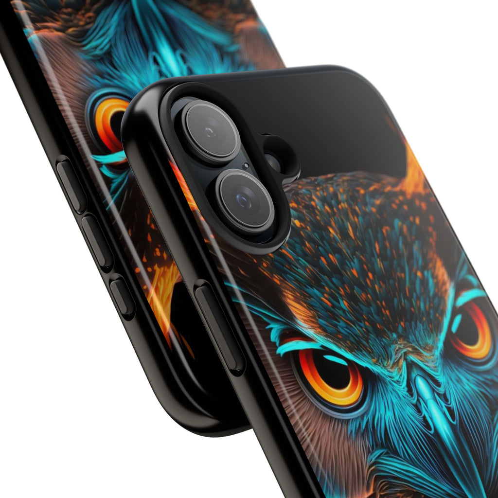 Neon Owl Theme Phone Cases for iPhones & Samsung Phones