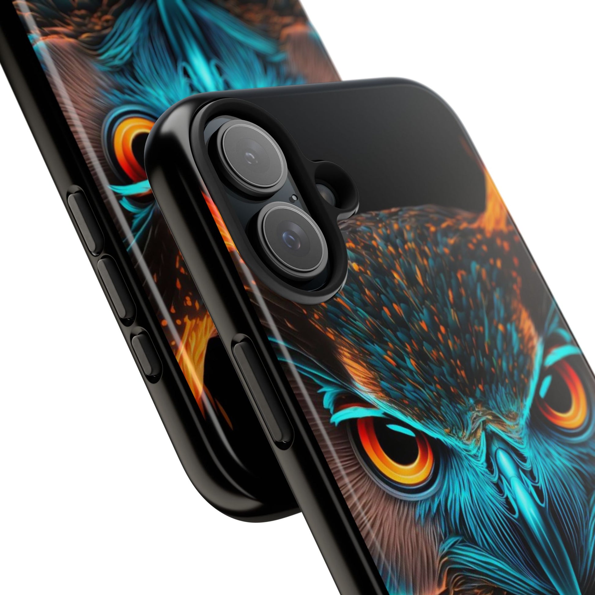 Neon Owl Theme Phone Cases for iPhones & Samsung Phones