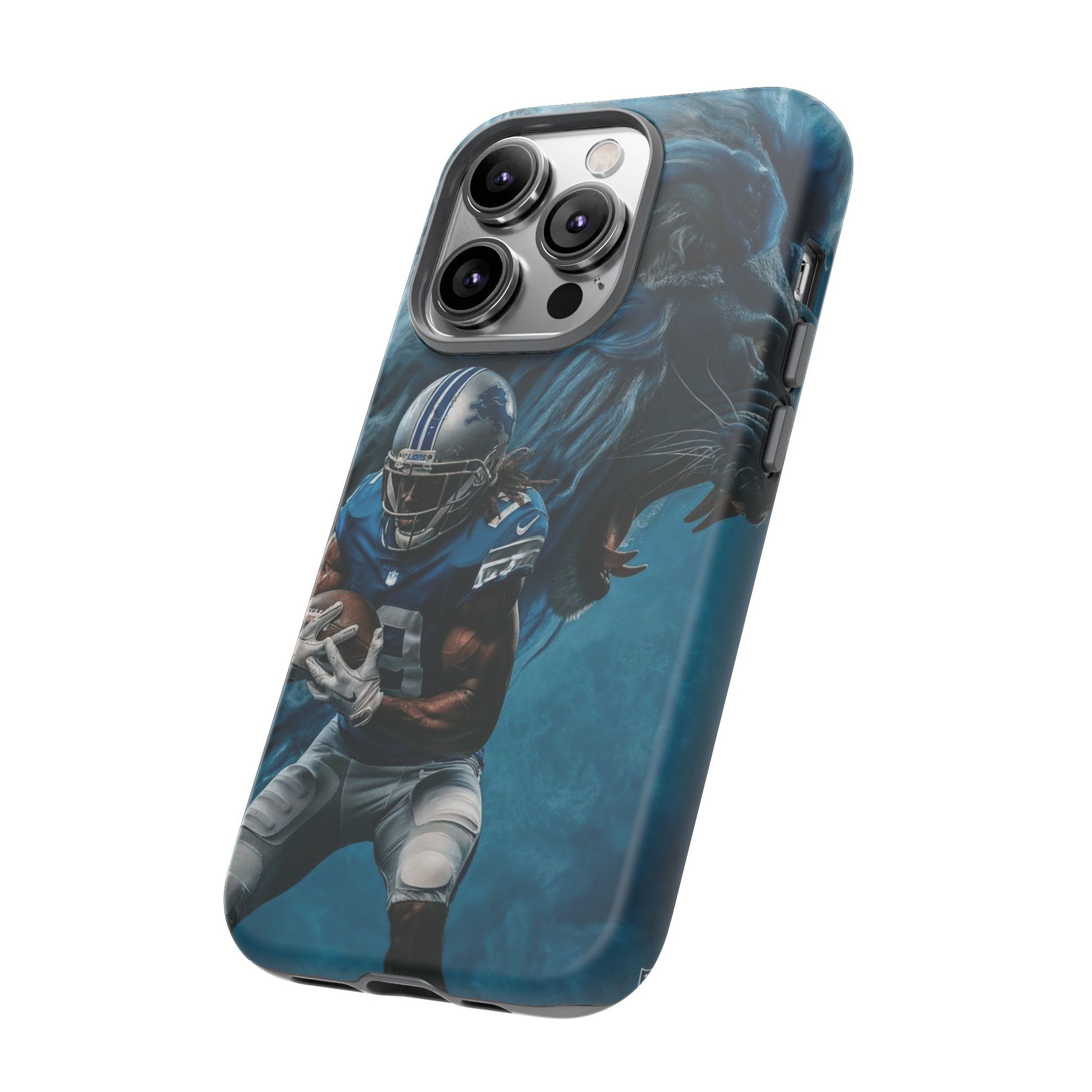 Detroit Lions Player Football Phone Case, Tough Cases for iPhones, Samsung, and Pixel