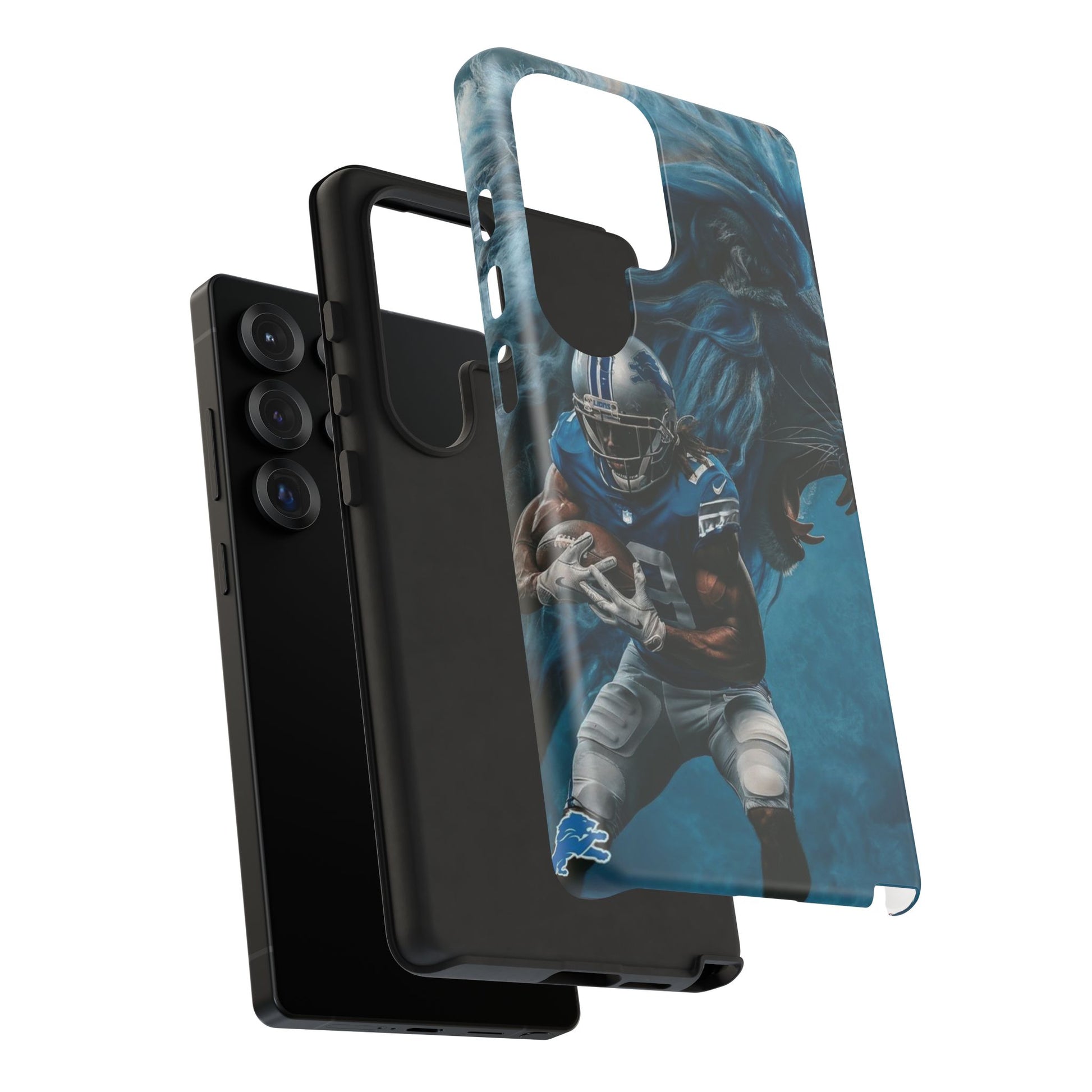 Detroit Lions Player Football Phone Case, Tough Cases for iPhones, Samsung, and Pixel