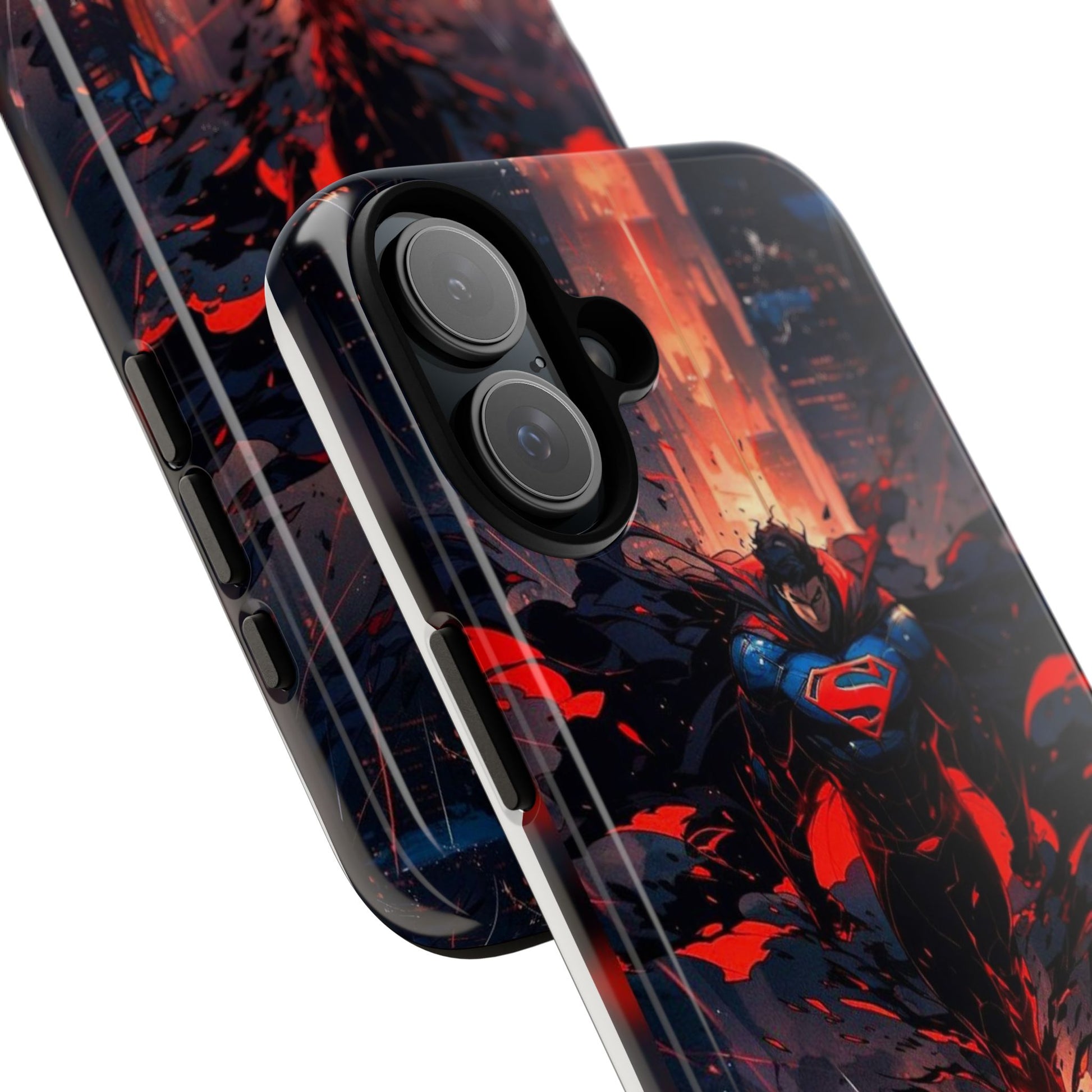 Anime Superman Tough Cases for iPhones, Samsung, and Pixel