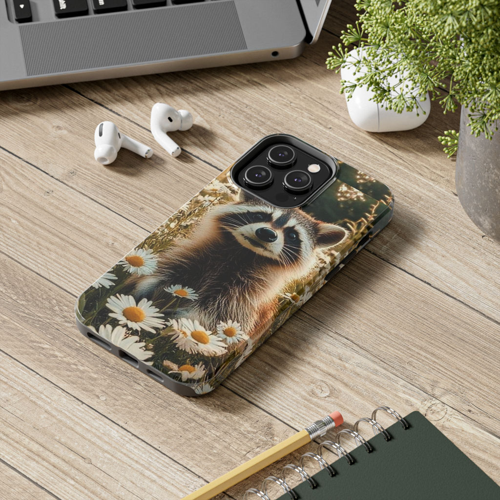 Cute Raccoon Theme Phone Cases for iPhones & Samsung Phones