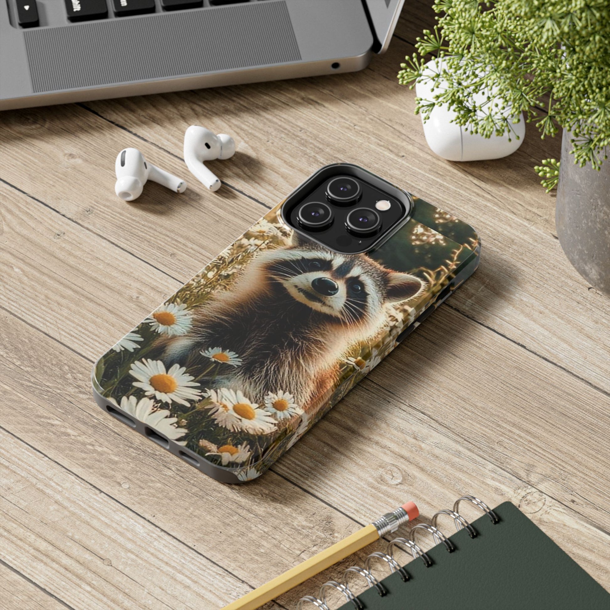 Cute Raccoon Theme Phone Cases for iPhones & Samsung Phones