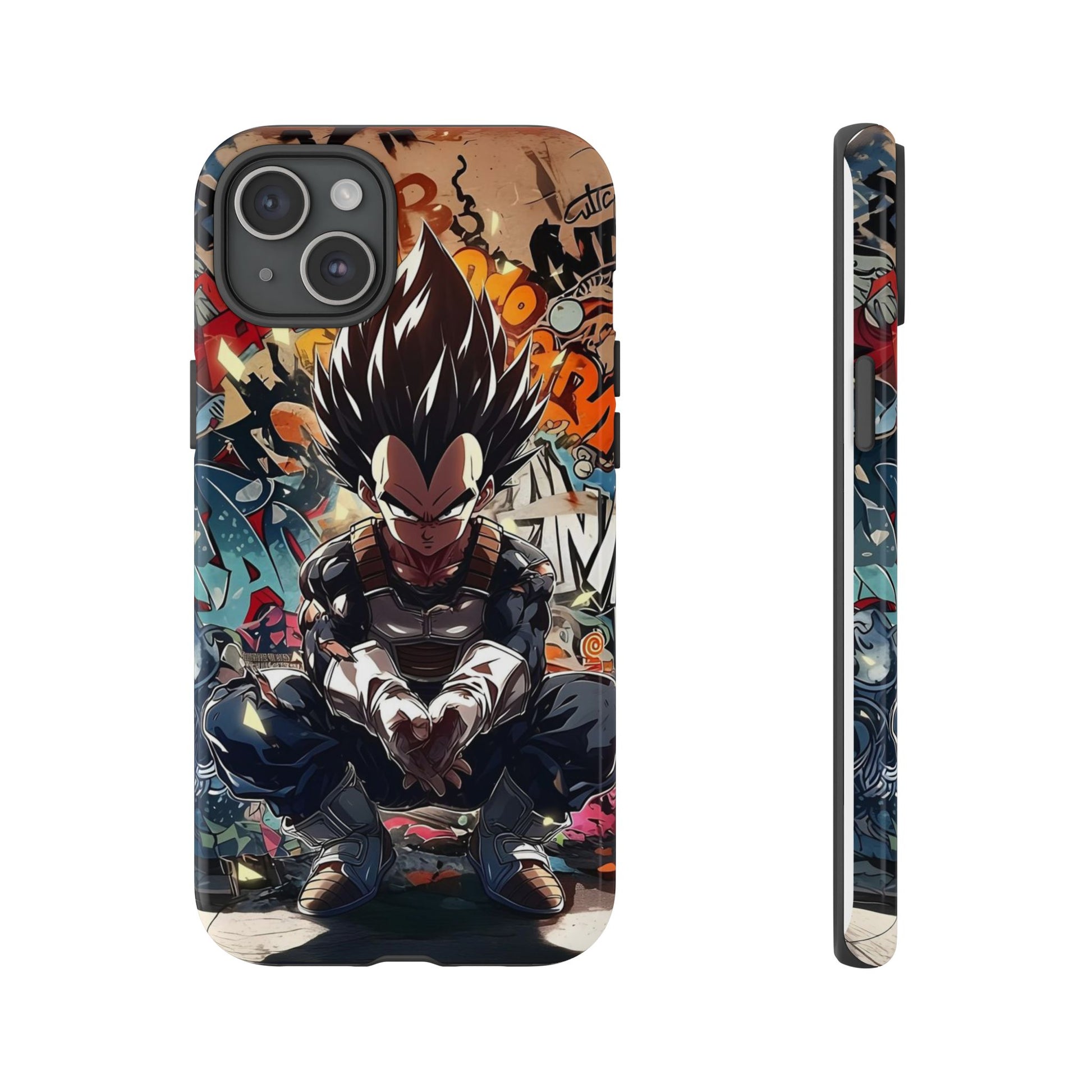Anime Vegeta Dragon ball Z Tough Cases for iPhones, Samsung, and Pixel