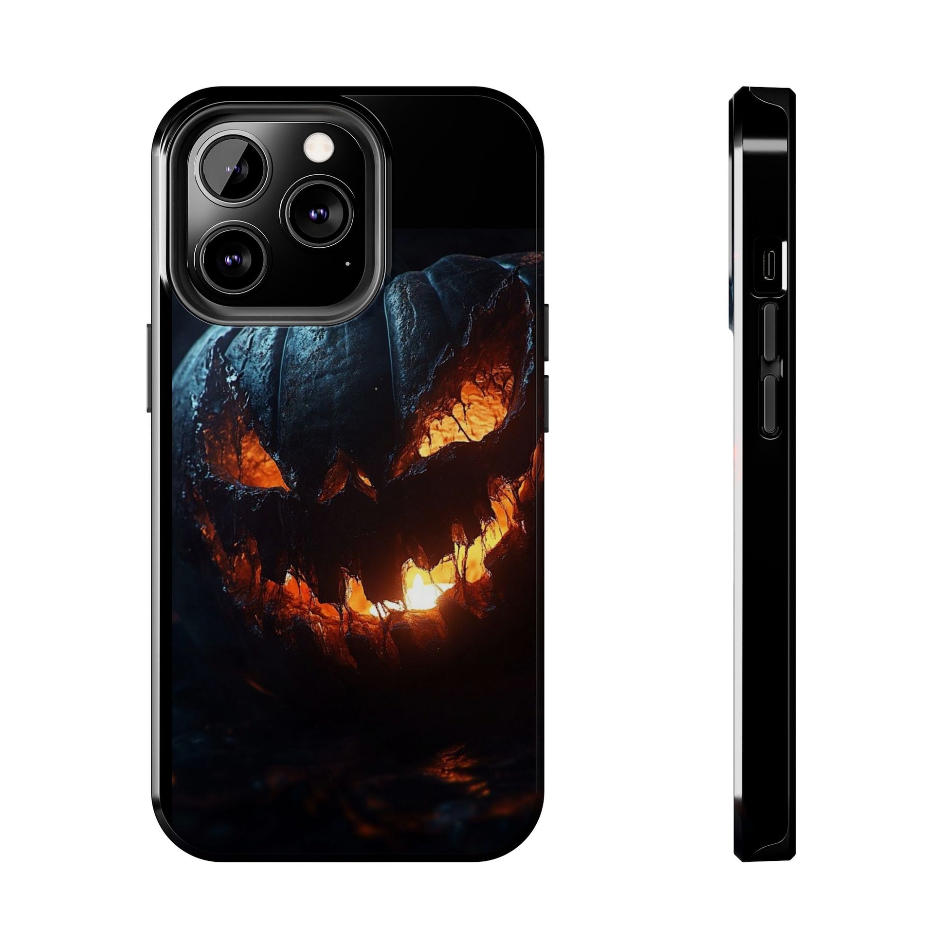 Scary Pumpkin Halloween Theme Phone Cases for iPhones & Samsung Phones