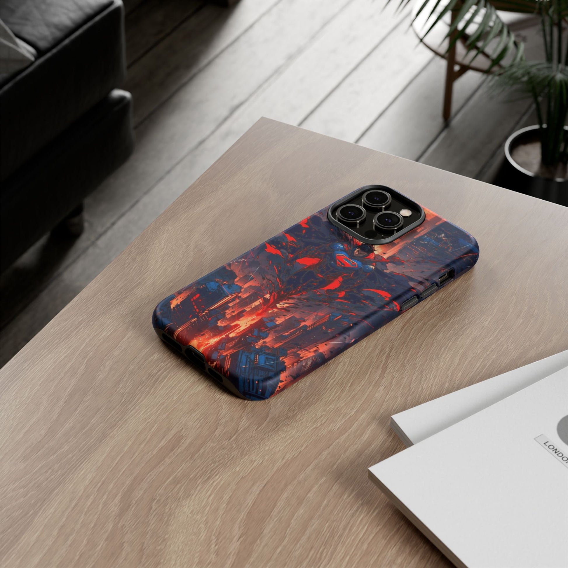 Anime Superman Tough Cases for iPhones, Samsung, and Pixel