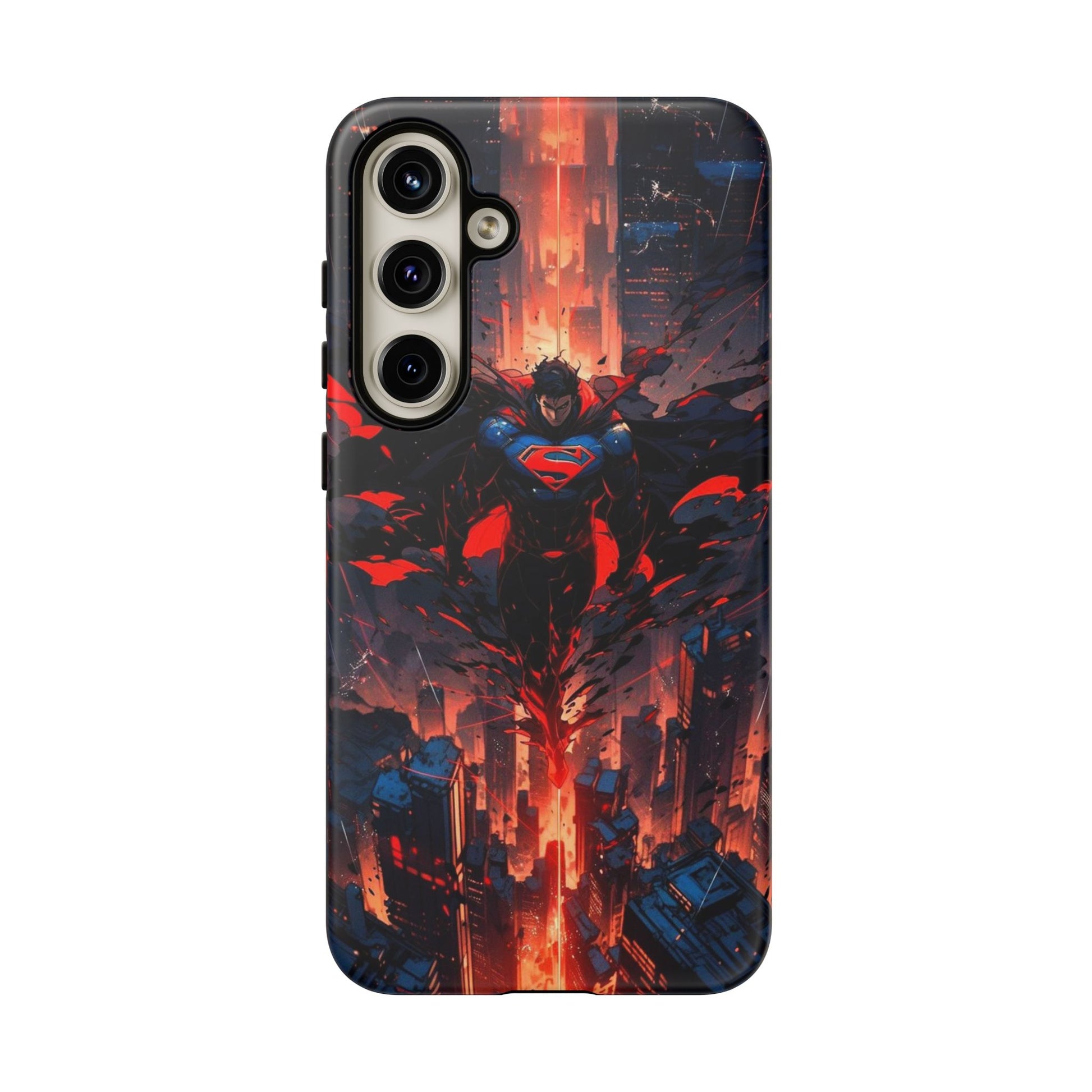 Anime Superman Tough Cases for iPhones, Samsung, and Pixel