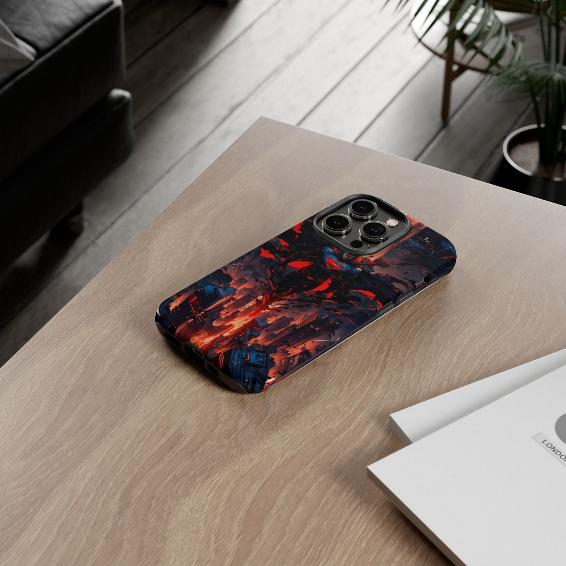 Anime Superman Tough Cases for iPhones, Samsung, and Pixel