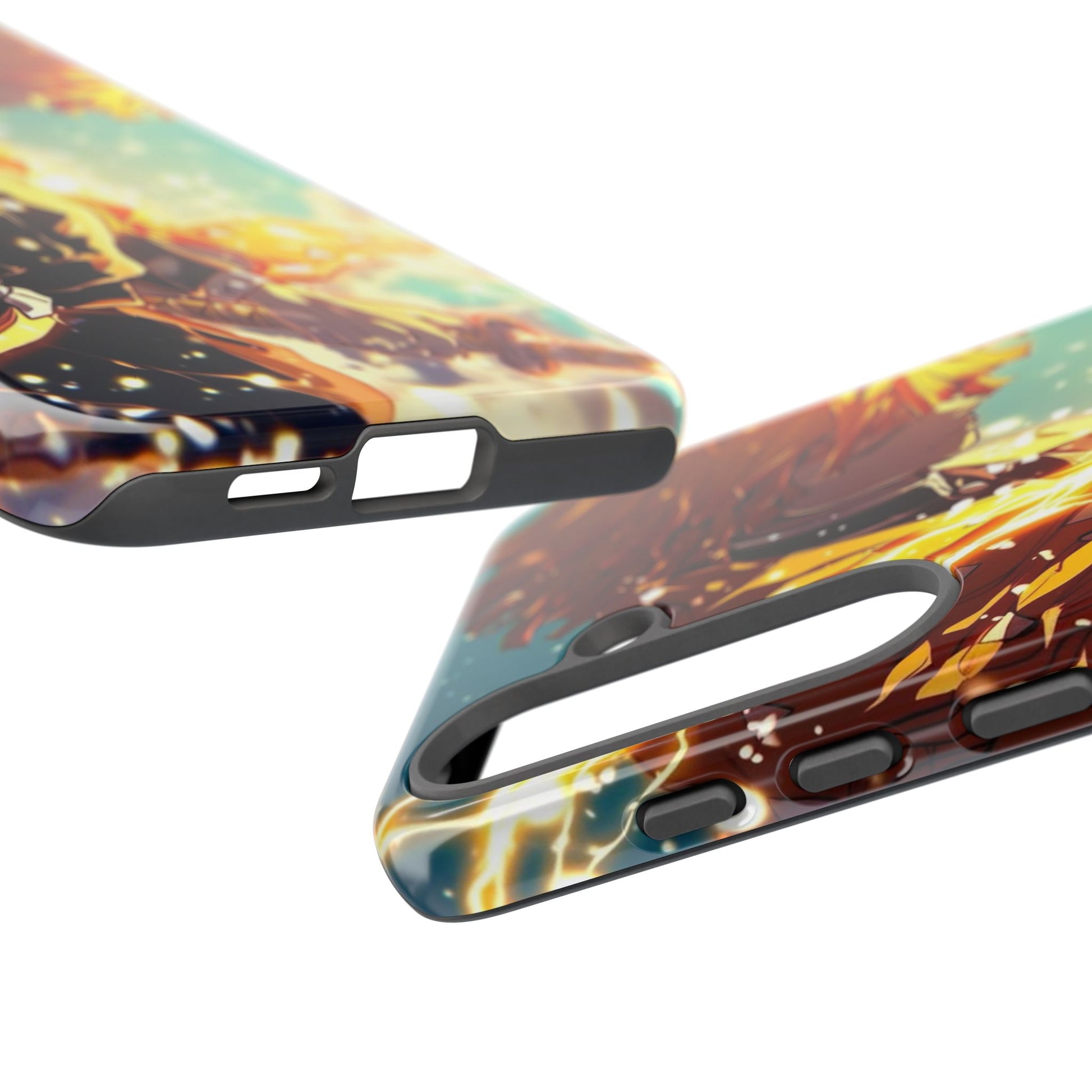 Demon Slayer Zenitsu Anime Theme Phone Case, Tough Cases for iPhones, Samsung, and Pixel