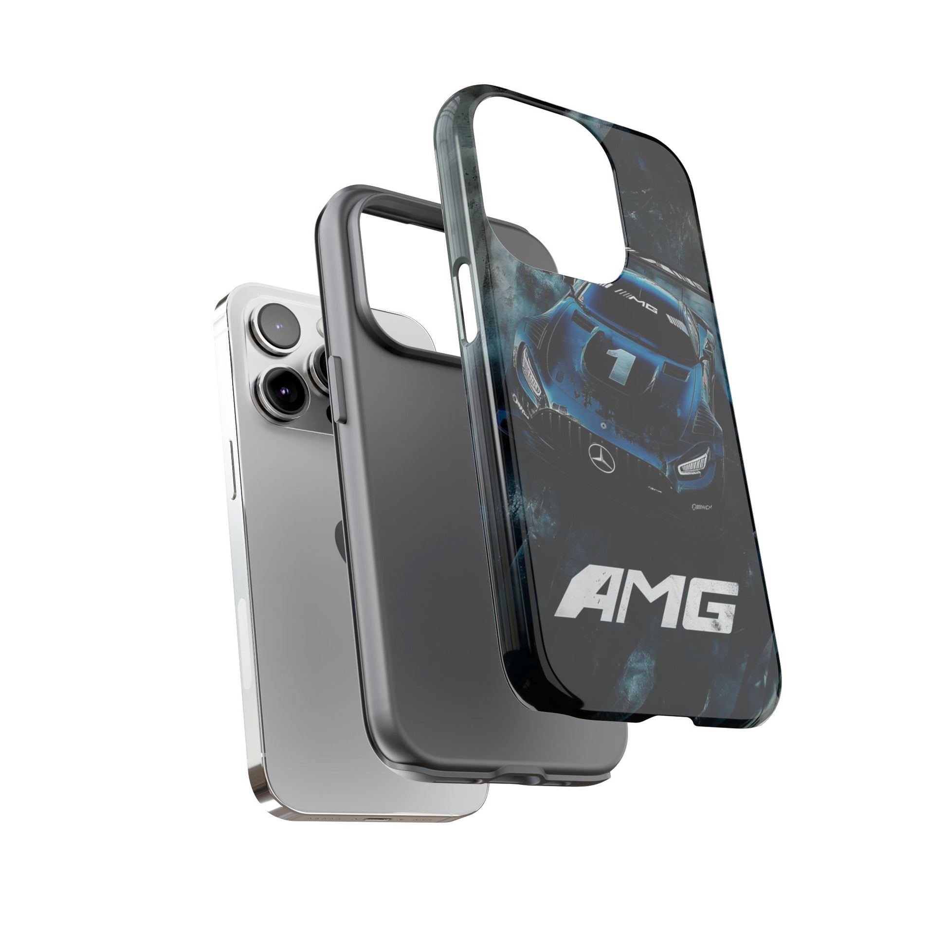 Mercedes AMG Racing Car Tough Cases for iPhones, Samsung, and Pixel