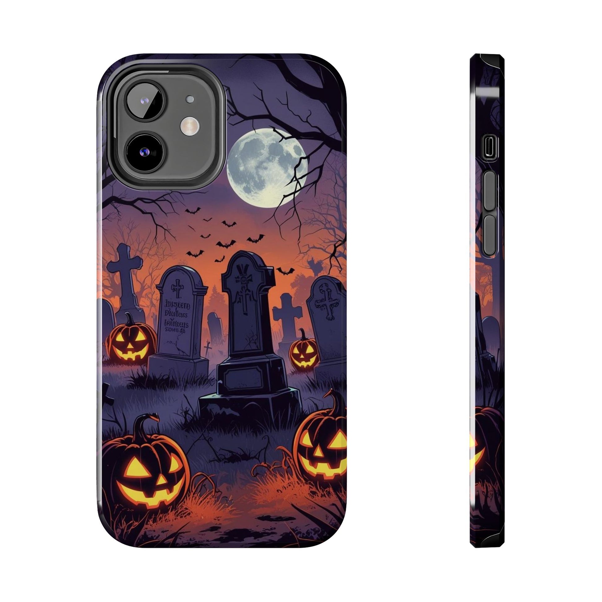 Graveyard Halloween Theme Phone Cases for iPhones & Samsung Phones
