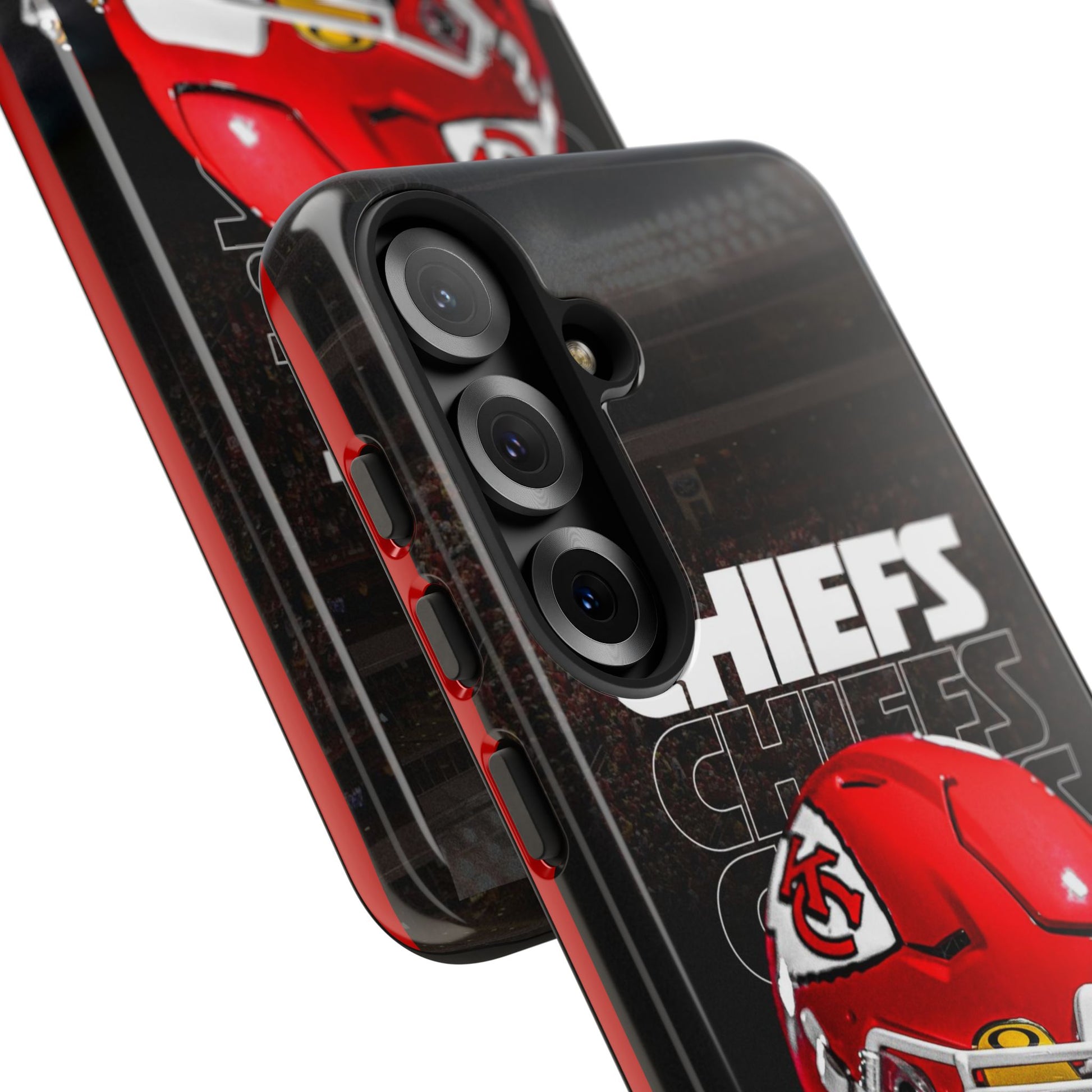Kansas City Chiefs Football Helmet Logo Tough Cases for iPhones, Samsung, and Pixel