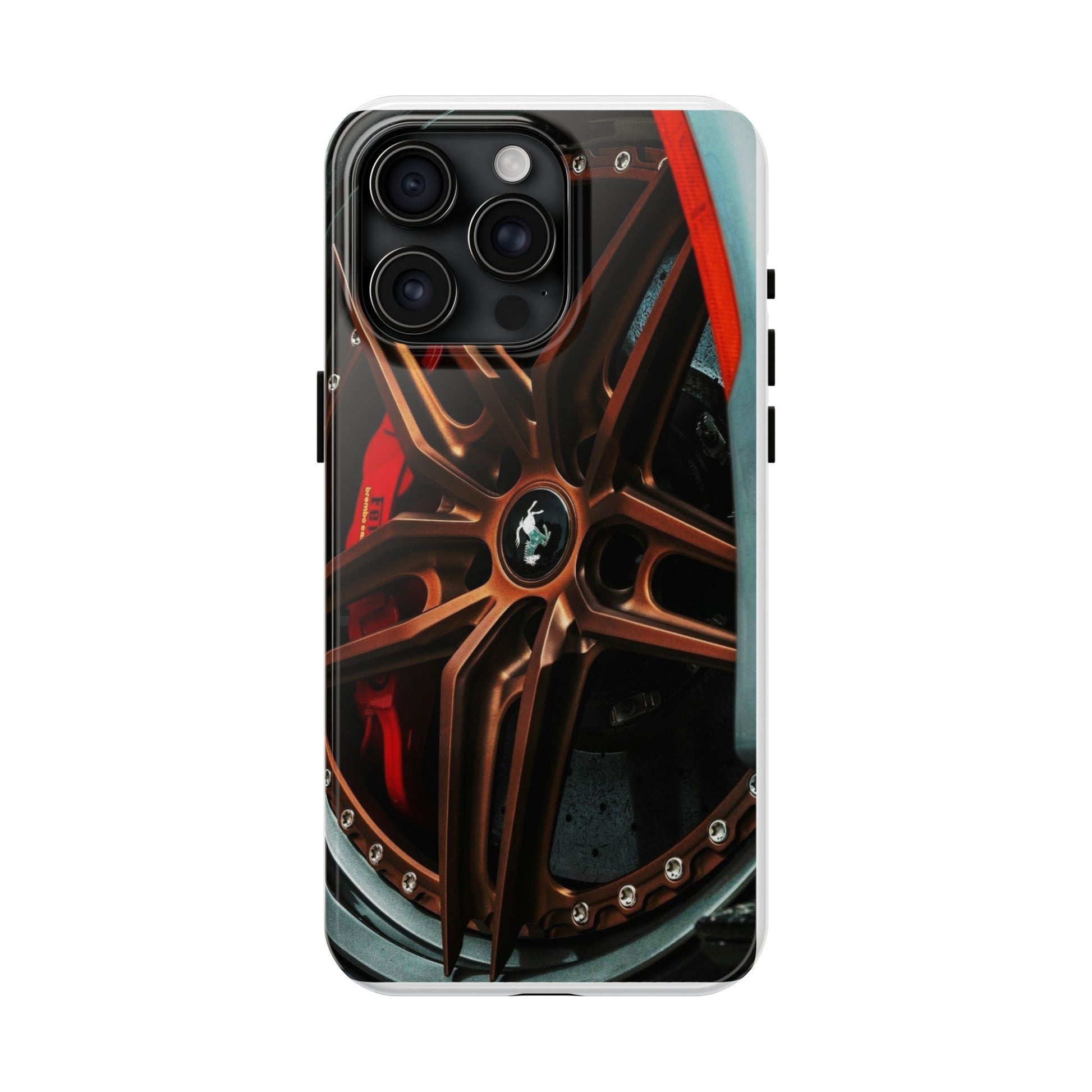Sports Car Racing Wheel tough Phone Cases for Iphones & Samsung Durable