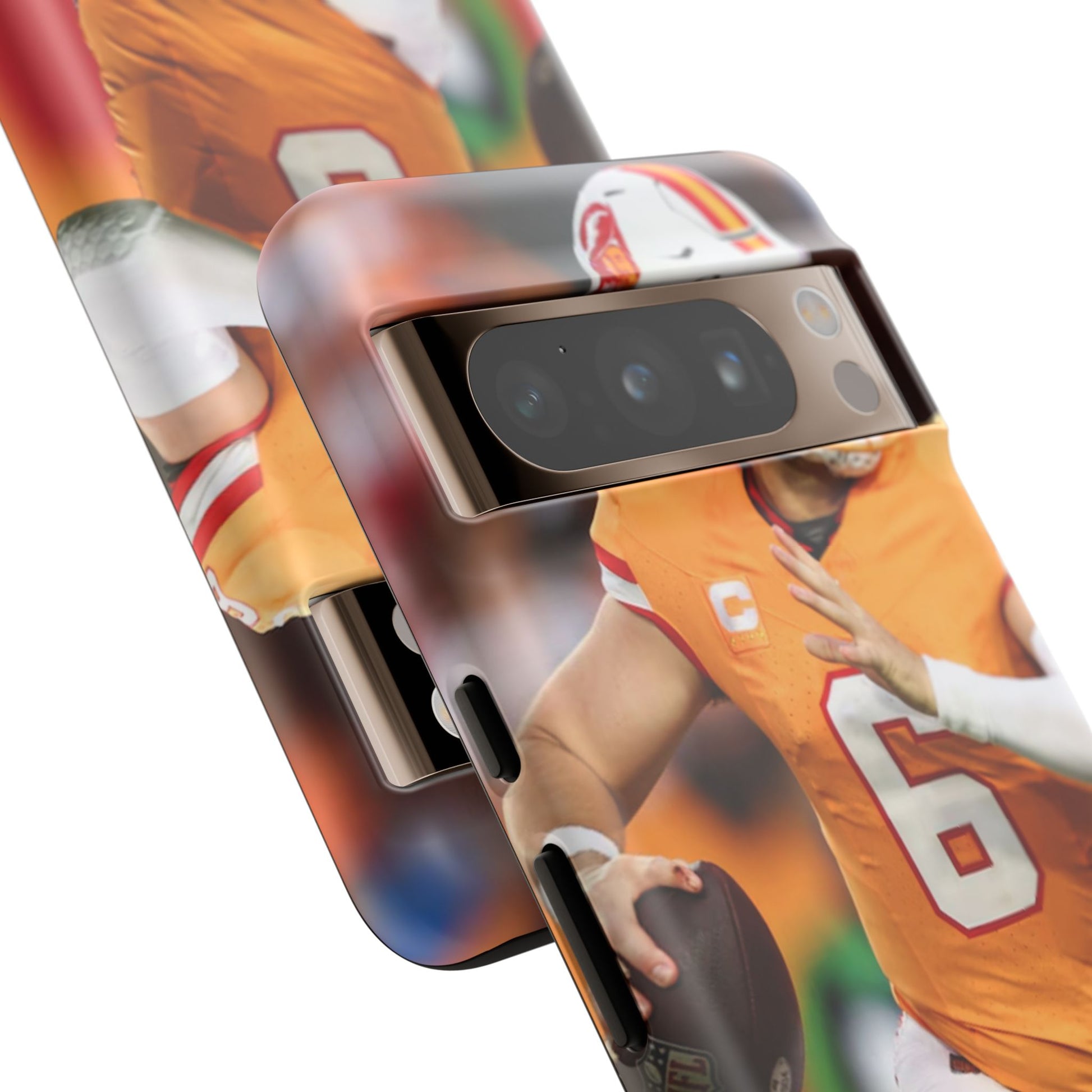 Tampa Bay Buccaneers Baker Mayfield Football Tough Cases for iPhones, Samsung, and Pixel