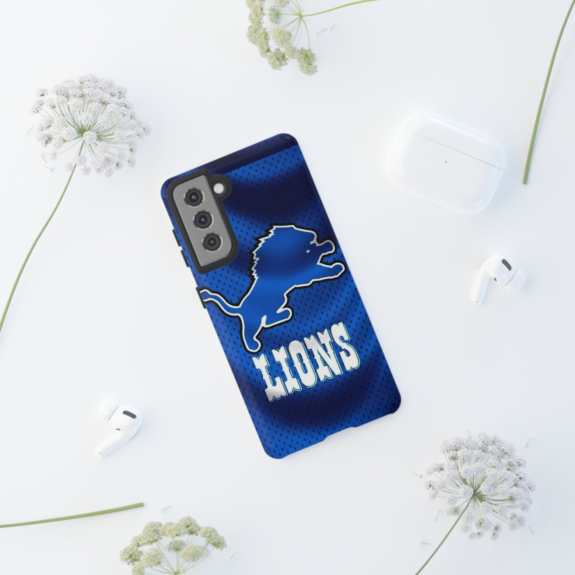 Detroit Lions Football Jersey Phone Case, Tough Cases for iPhones, Samsung, and Pixel