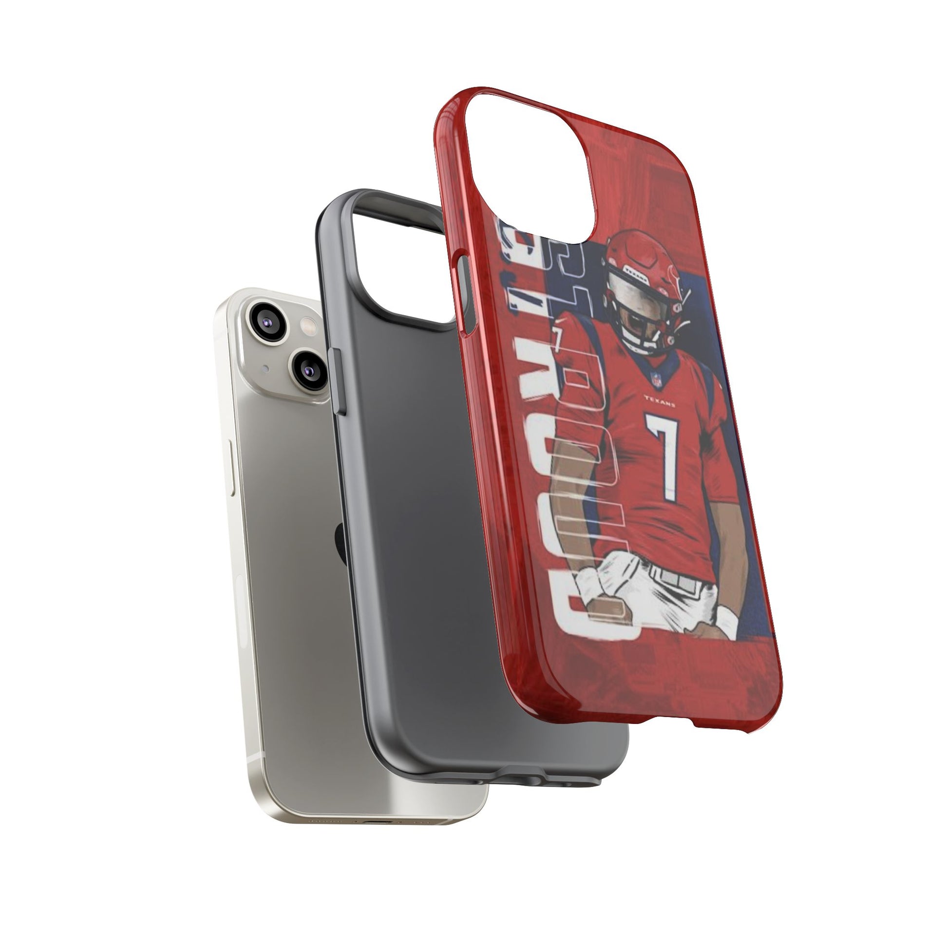 Houston Texans Football CJ Stroud Tough Cases for iPhones, Samsung, and Pixel