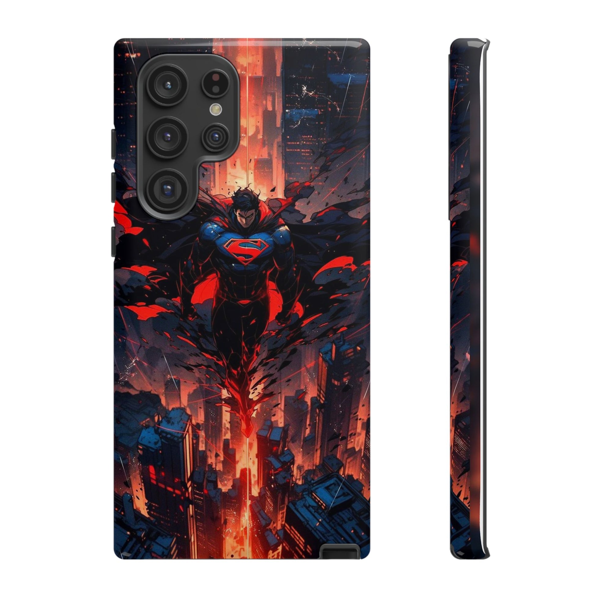Anime Superman Tough Cases for iPhones, Samsung, and Pixel