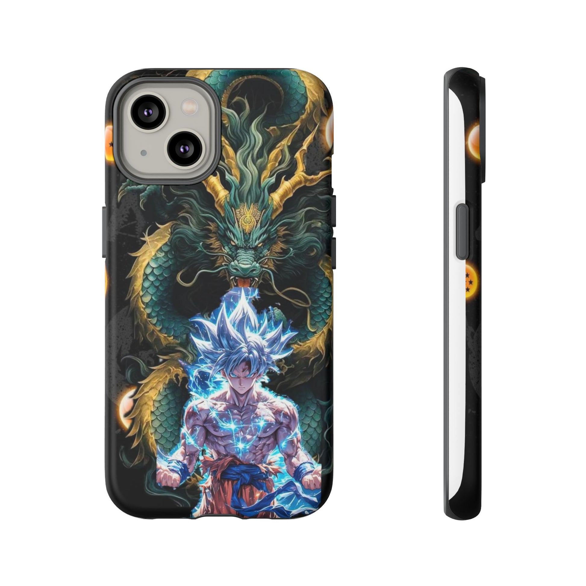 Anime Goku x Shenron Dragonball Z Tough Cases for iPhones, Samsung, and Pixel