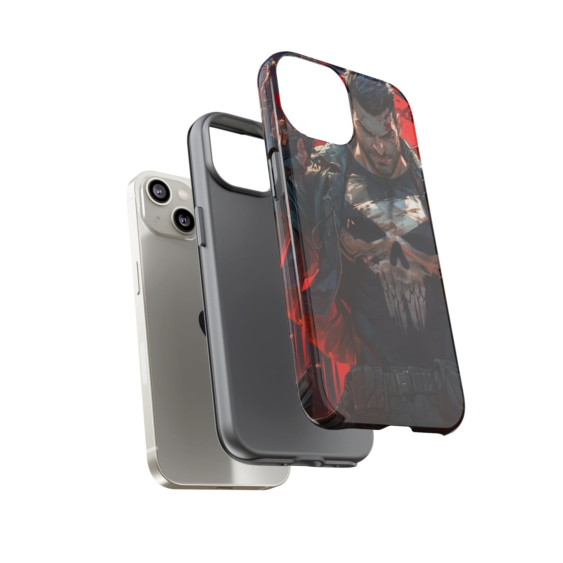Punisher Tough Cases for iPhones, Samsung, and Pixel