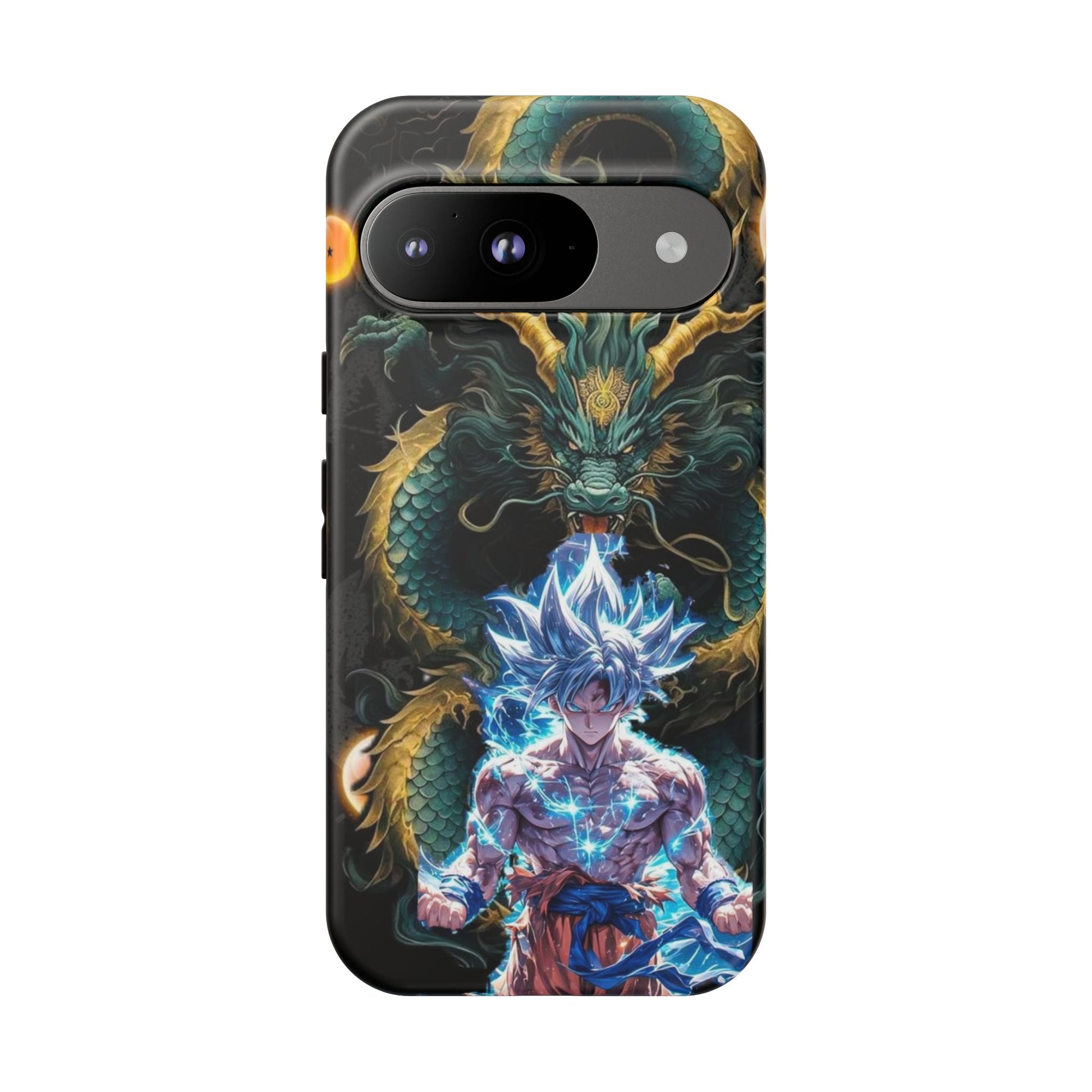 Anime Goku x Shenron Dragonball Z Tough Cases for iPhones, Samsung, and Pixel