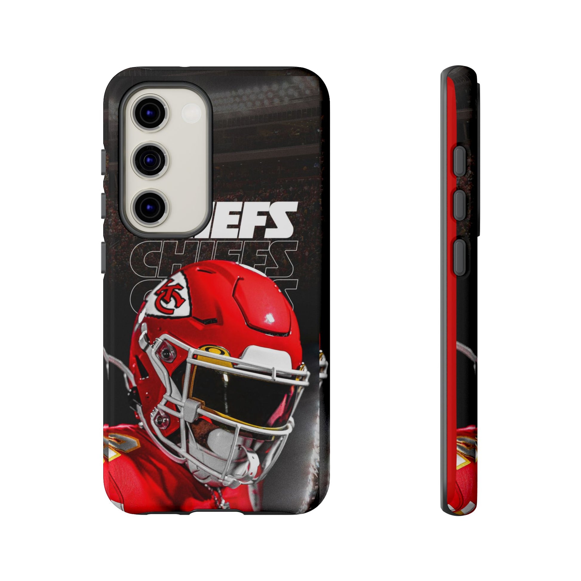 Kansas City Chiefs Football Helmet Logo Tough Cases for iPhones, Samsung, and Pixel