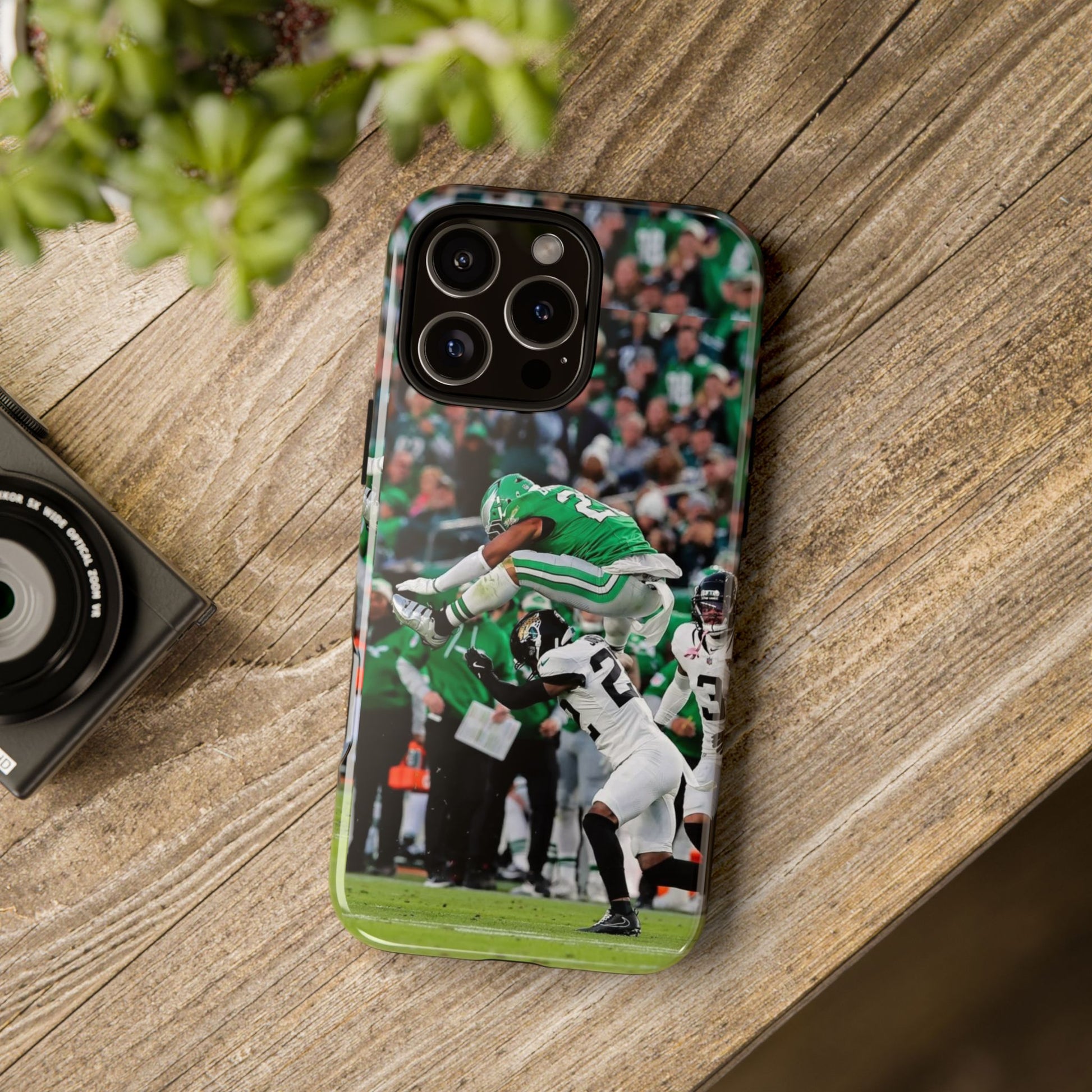 Saquon Barkley The Huddle Eagles Football Tough Cases for iPhones, Samsung, and Pixel