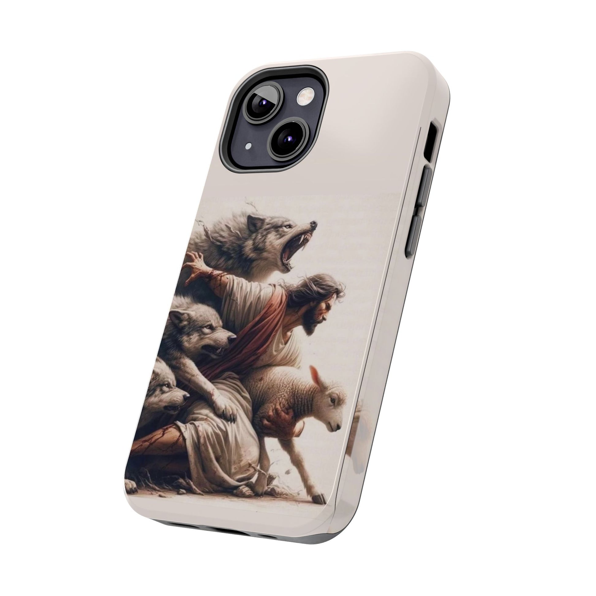 Jesus x Wolves Christian Themed Tough Phone Cases for Iphones & Samsung Phones