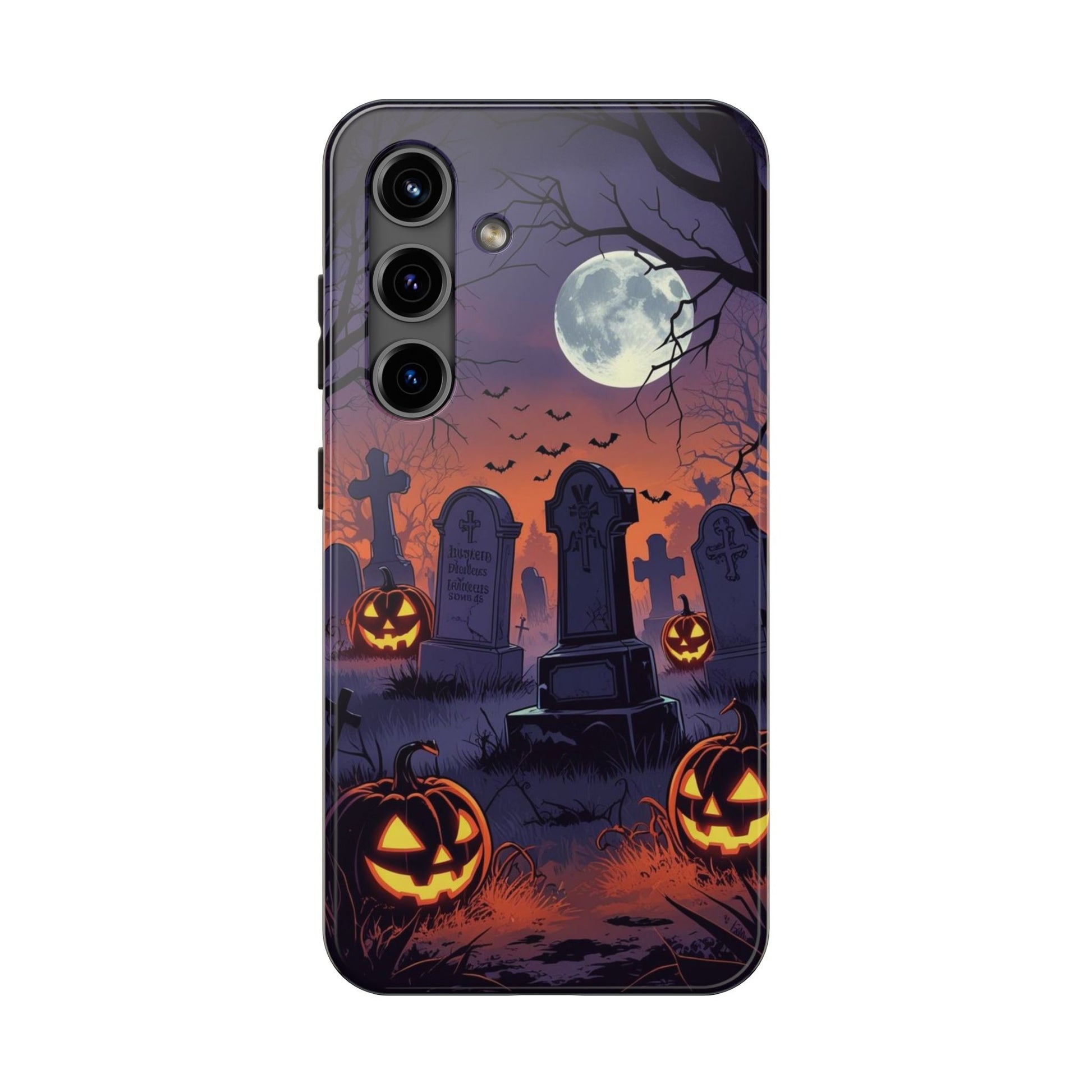 Graveyard Halloween Theme Phone Cases for iPhones & Samsung Phones