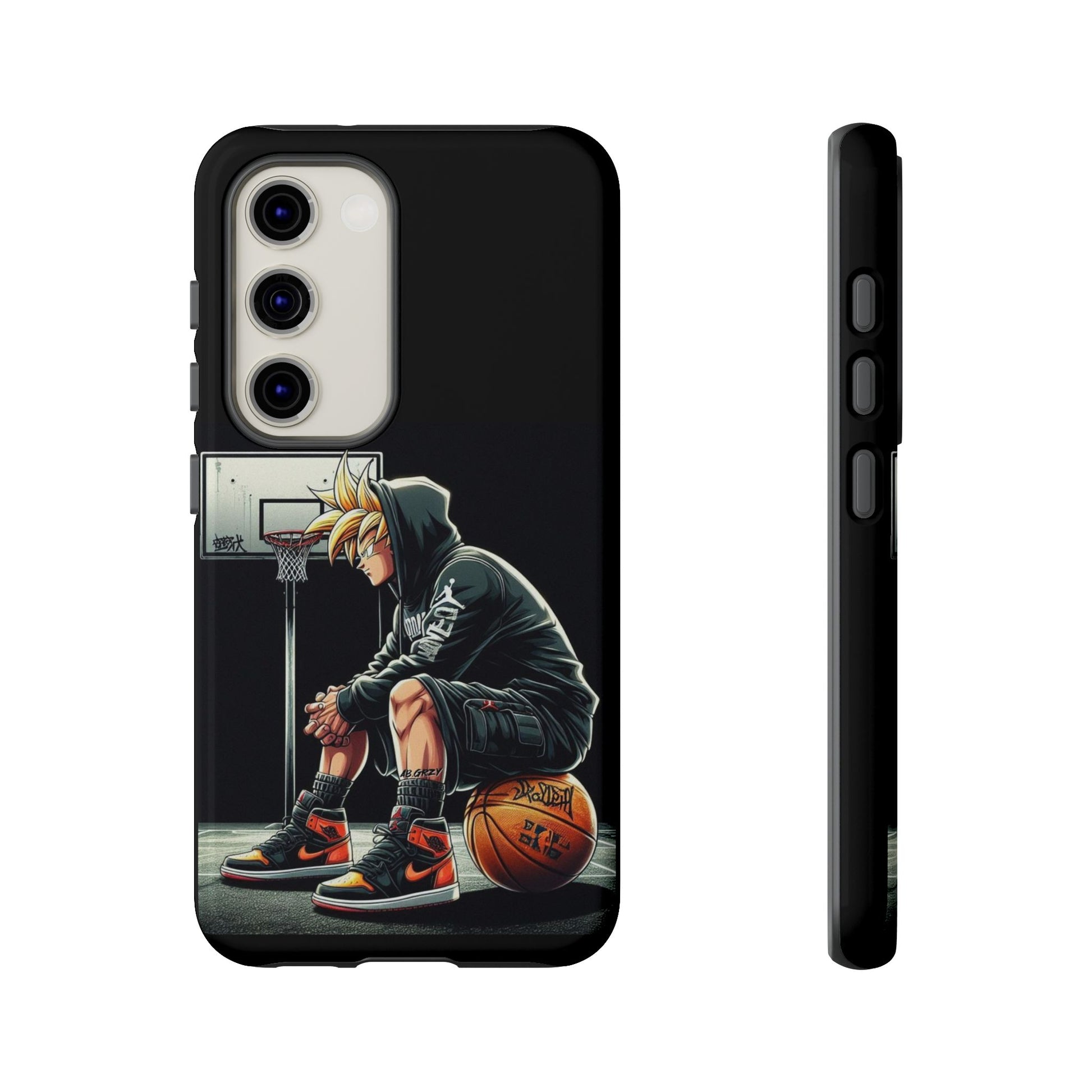 Son Goku Basketball Tough Cases for iPhones, Samsung, and Pixel