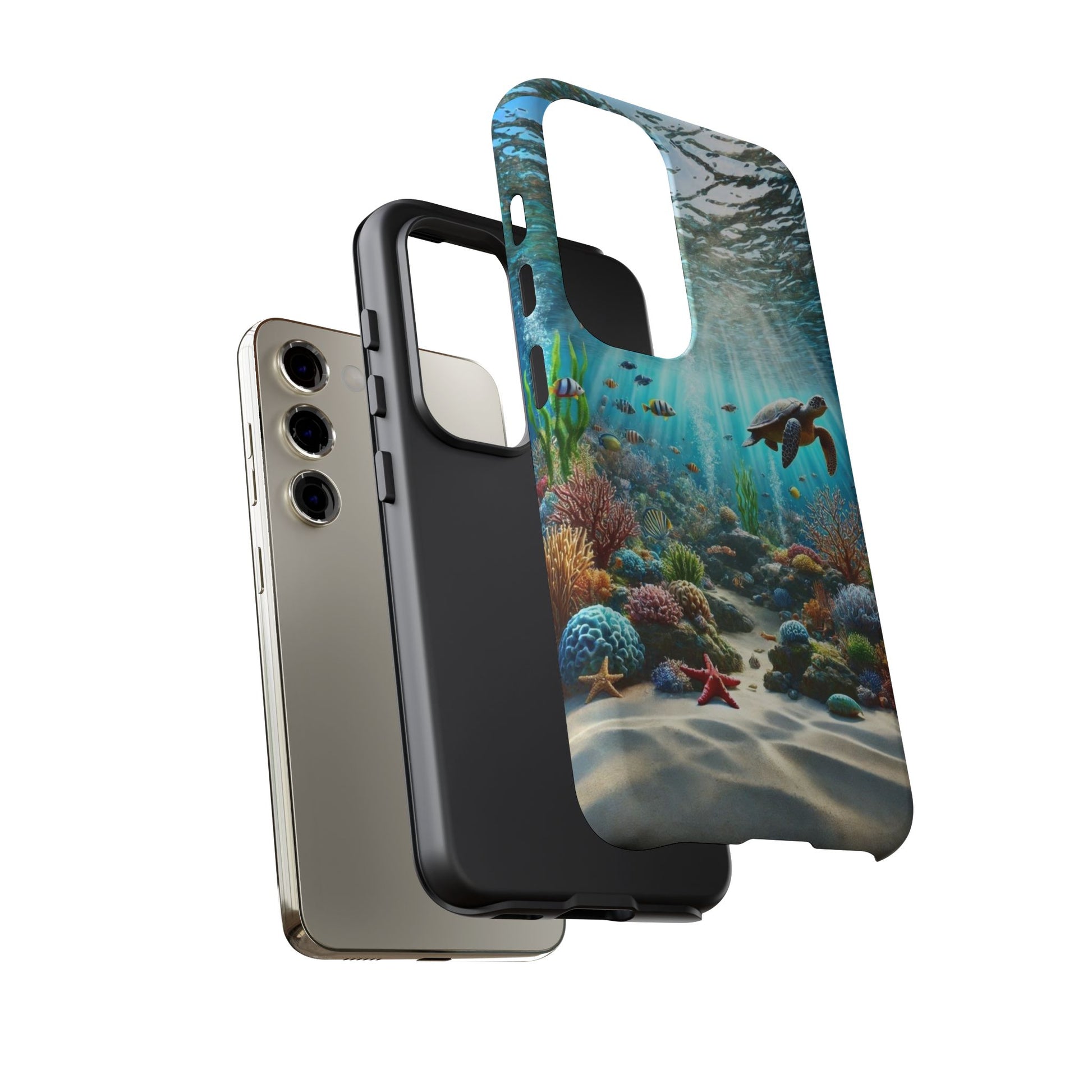 Under Sea Landscape Tough Cases for iPhones, Samsung, and Pixel