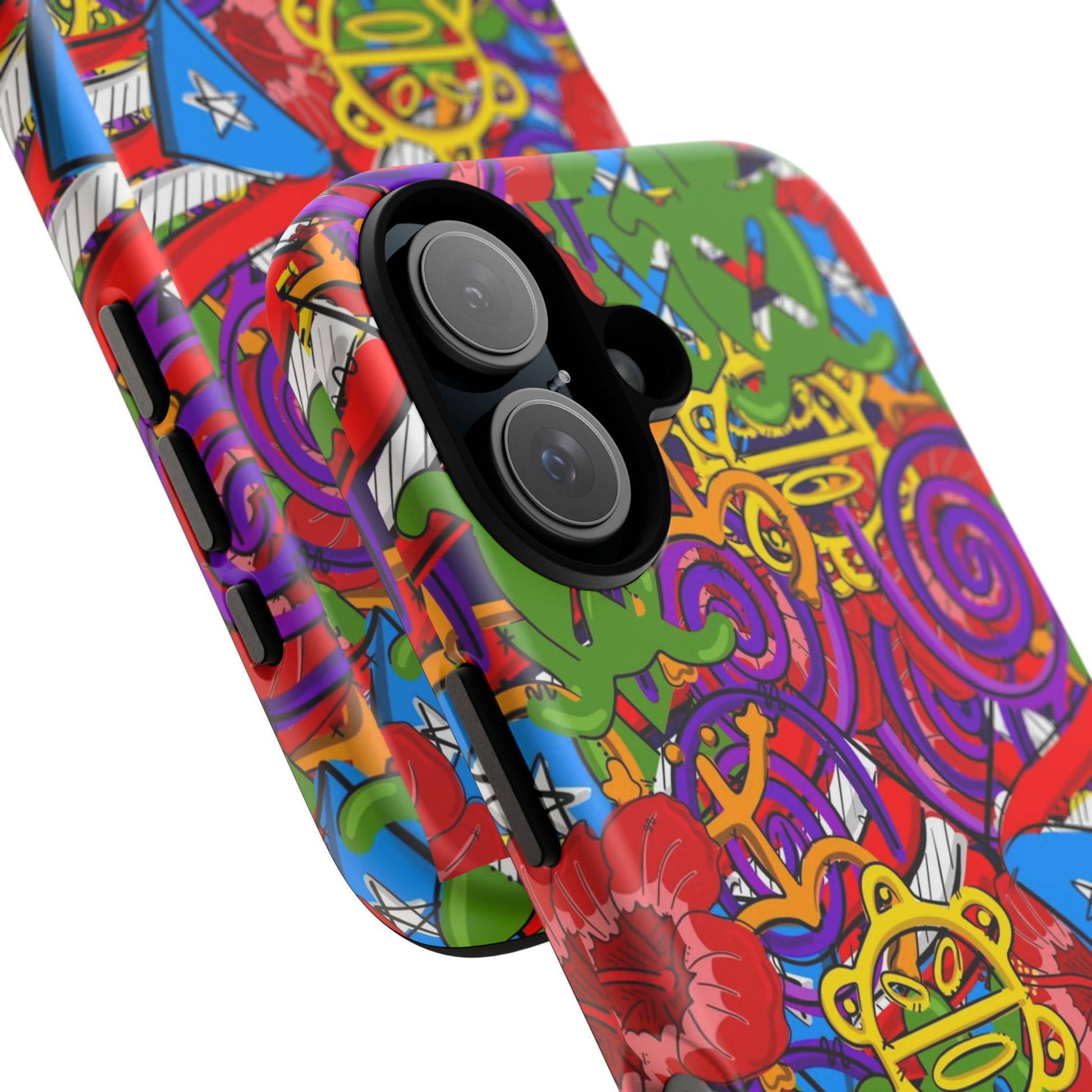 Puerto Rico Taino Tribal Art Tough Cases for iPhones, Samsung, and Pixel