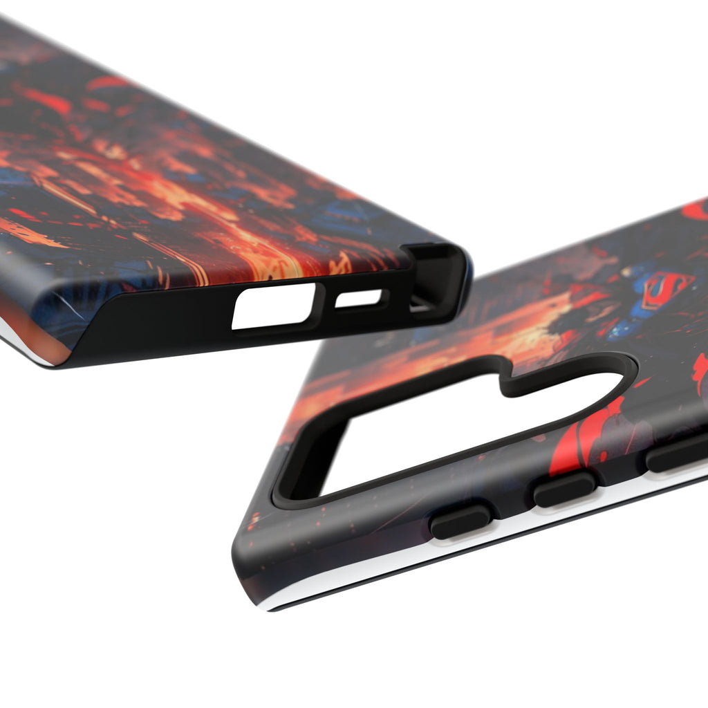 Anime Superman Tough Cases for iPhones, Samsung, and Pixel