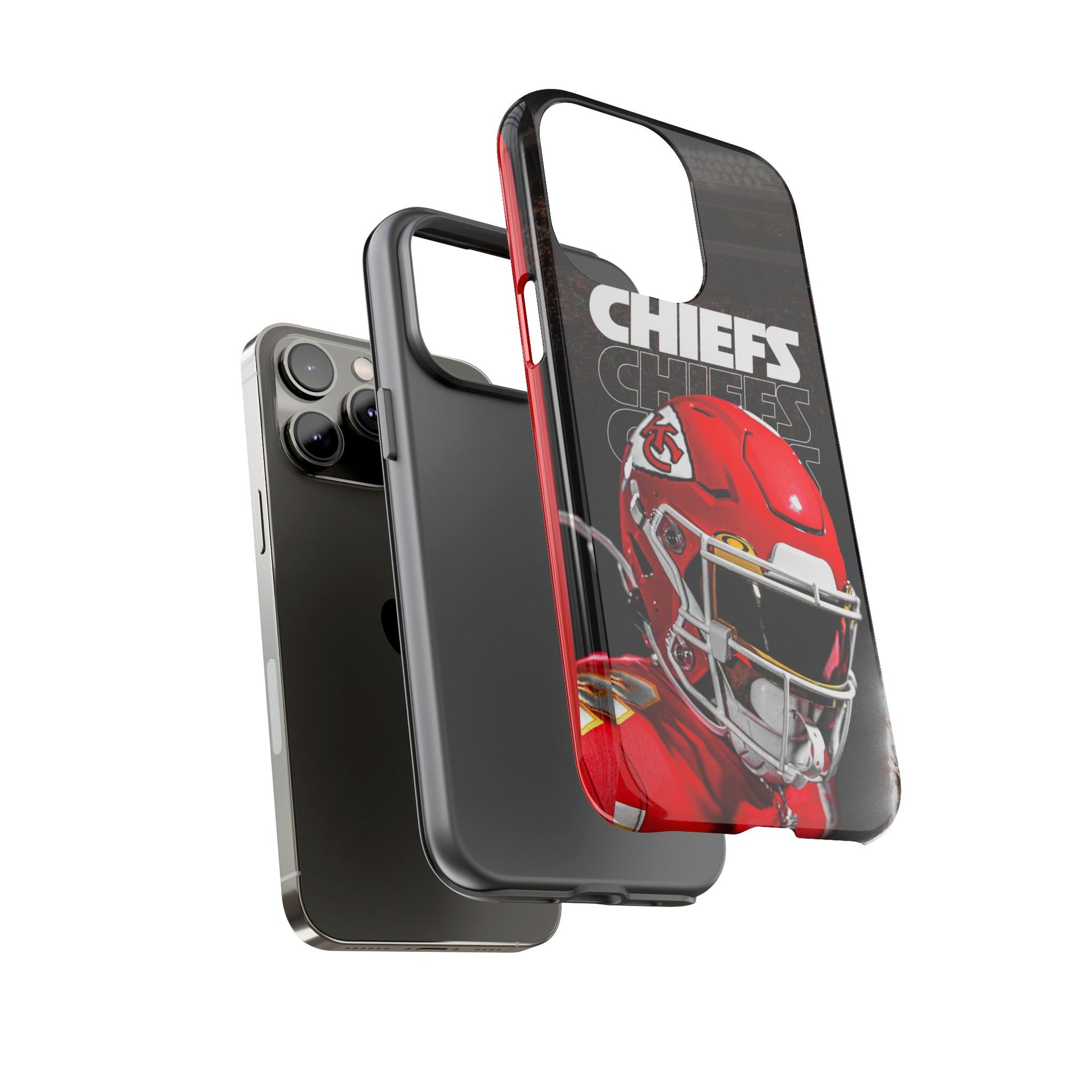 Kansas City Chiefs Football Helmet Logo Tough Cases for iPhones, Samsung, and Pixel