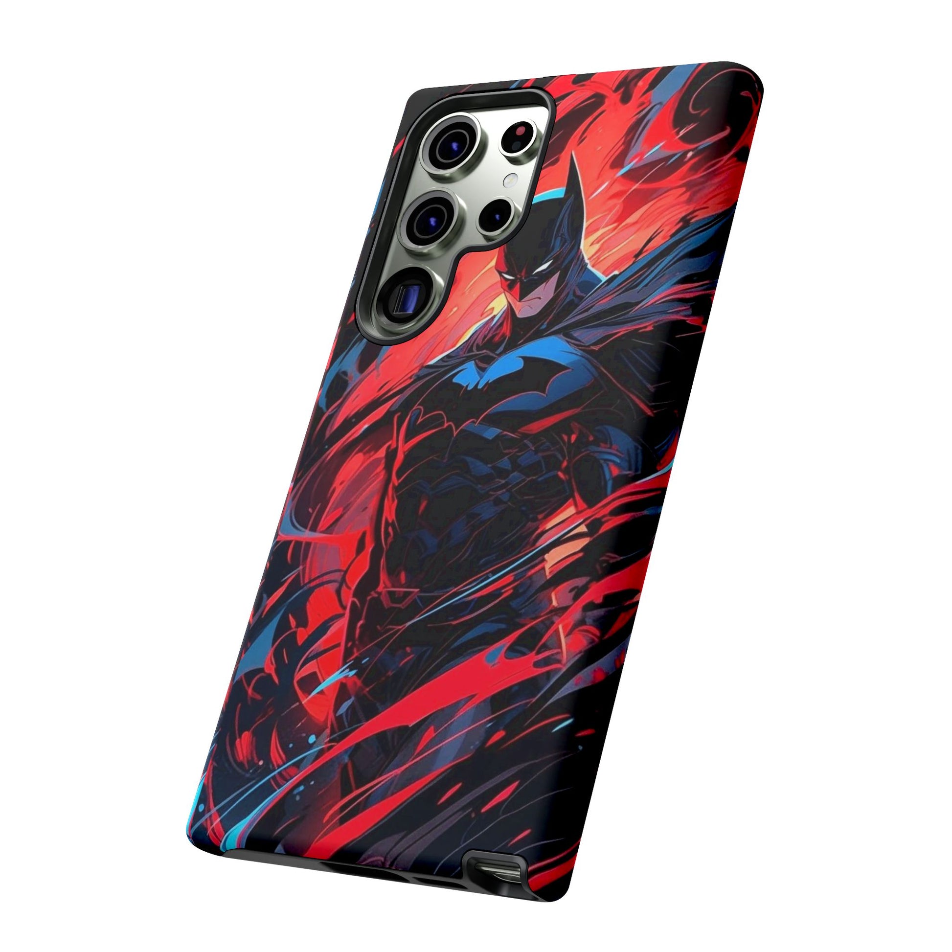 The Dark Knight Batman Art Tough Cases for iPhones, Samsung, and Pixel