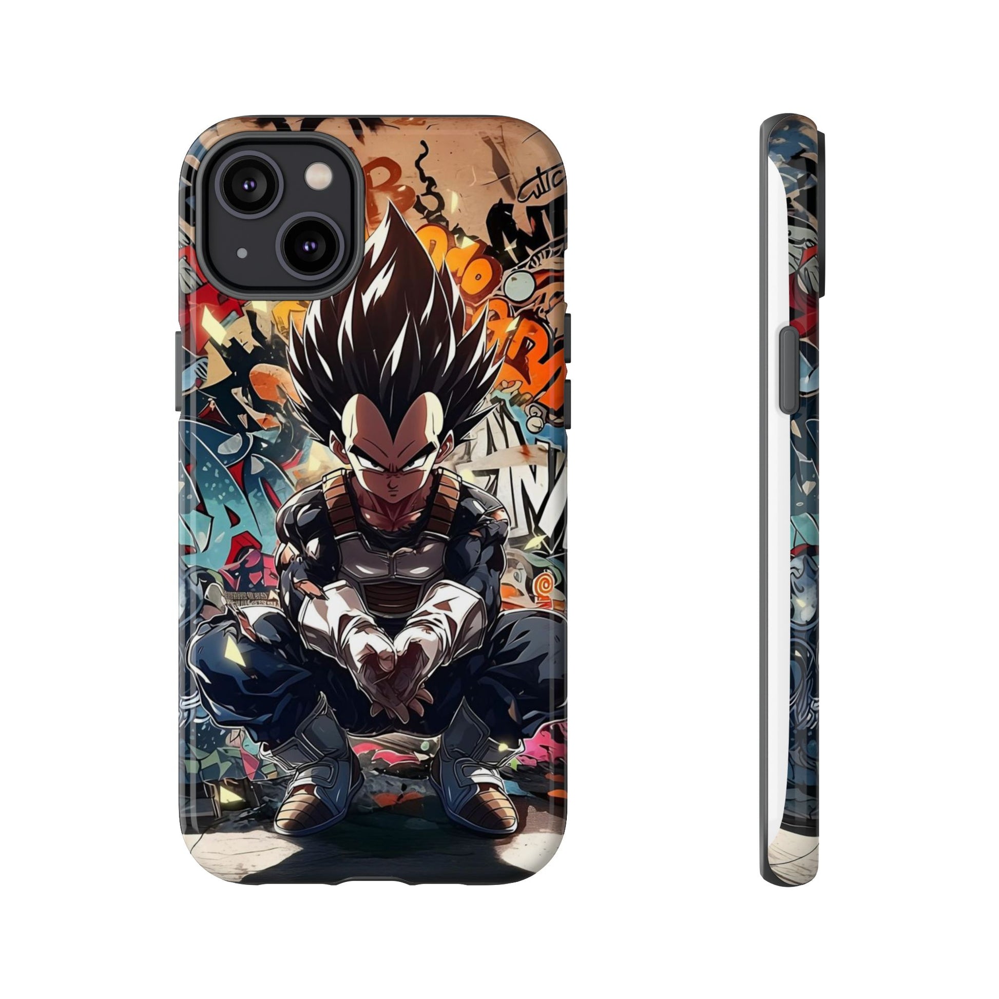 Anime Vegeta Dragon ball Z Tough Cases for iPhones, Samsung, and Pixel