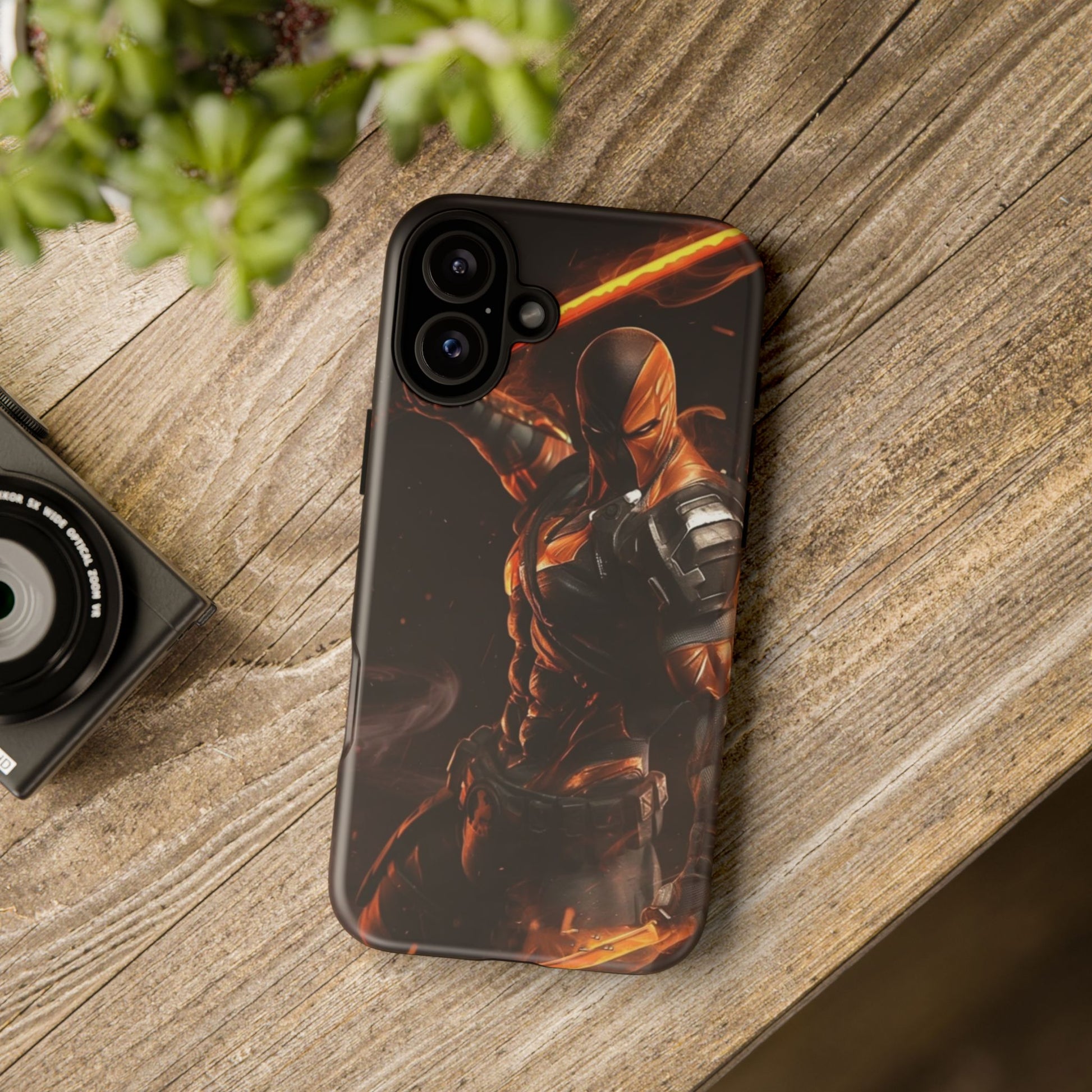 DC Comics Death Stroke Tough Cases for iPhones, Samsung, and Pixel