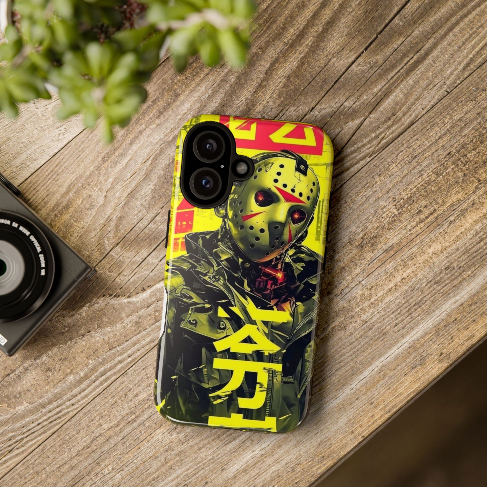Cyberpunk X Jason Voorhees Tough Cases for iPhones, Samsung, and Pixel