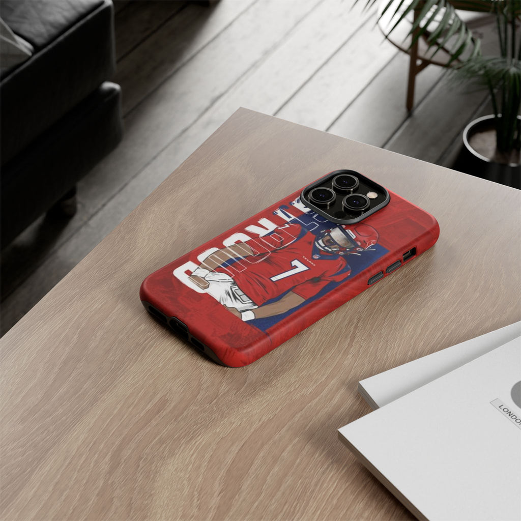 Houston Texans Football CJ Stroud Tough Cases for iPhones, Samsung, and Pixel