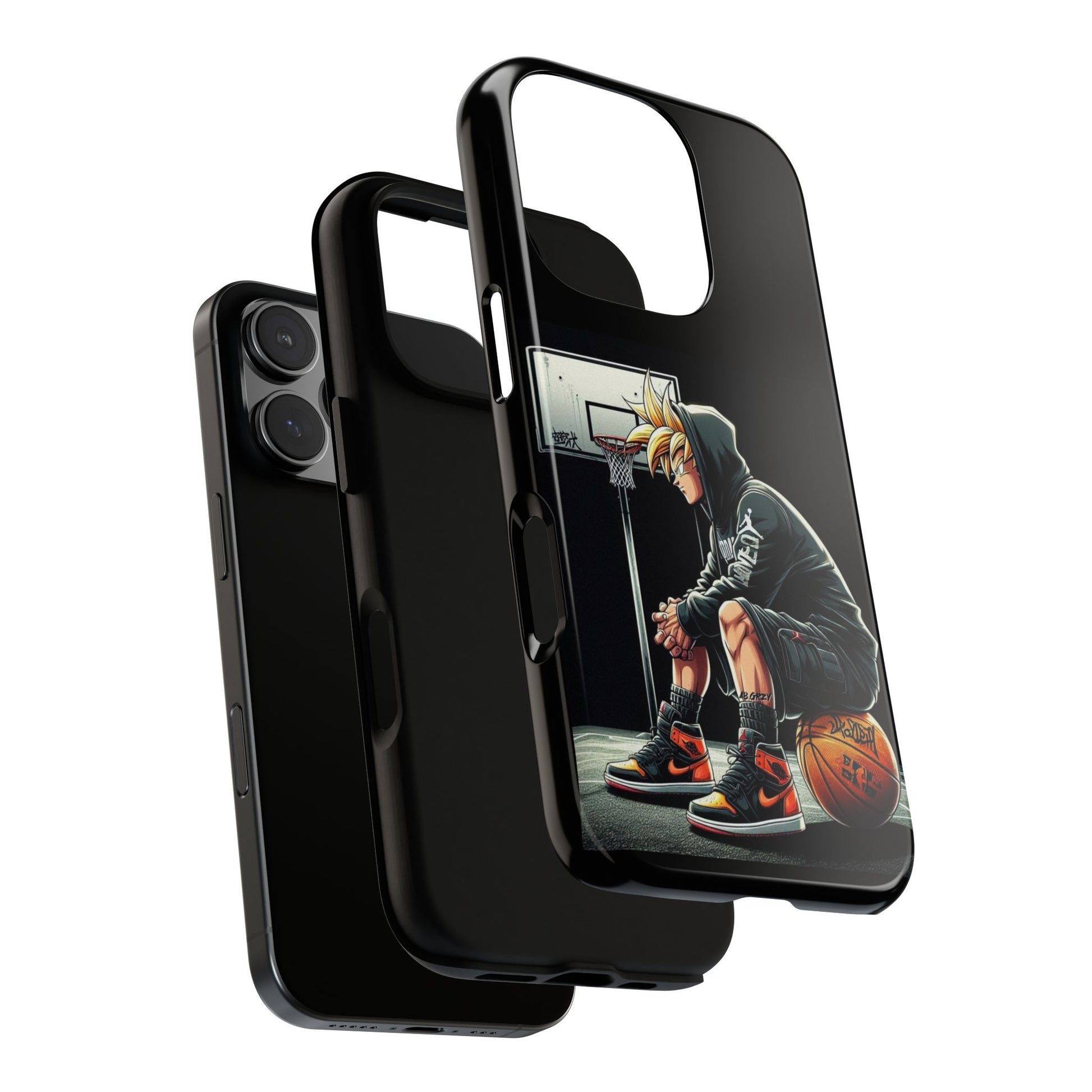 Son Goku Basketball Tough Cases for iPhones, Samsung, and Pixel