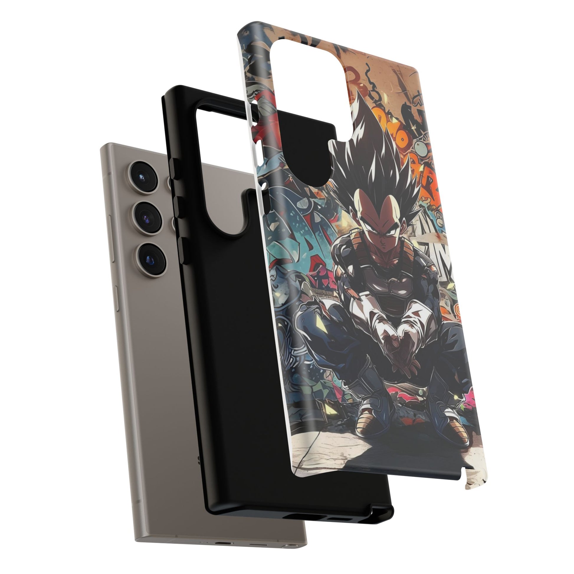Anime Vegeta Dragon ball Z Tough Cases for iPhones, Samsung, and Pixel
