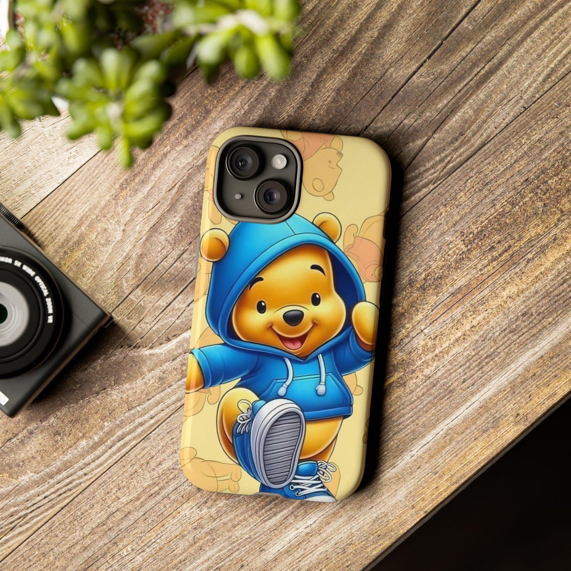 Cute Pooh Bear Phone Case, Tough Case