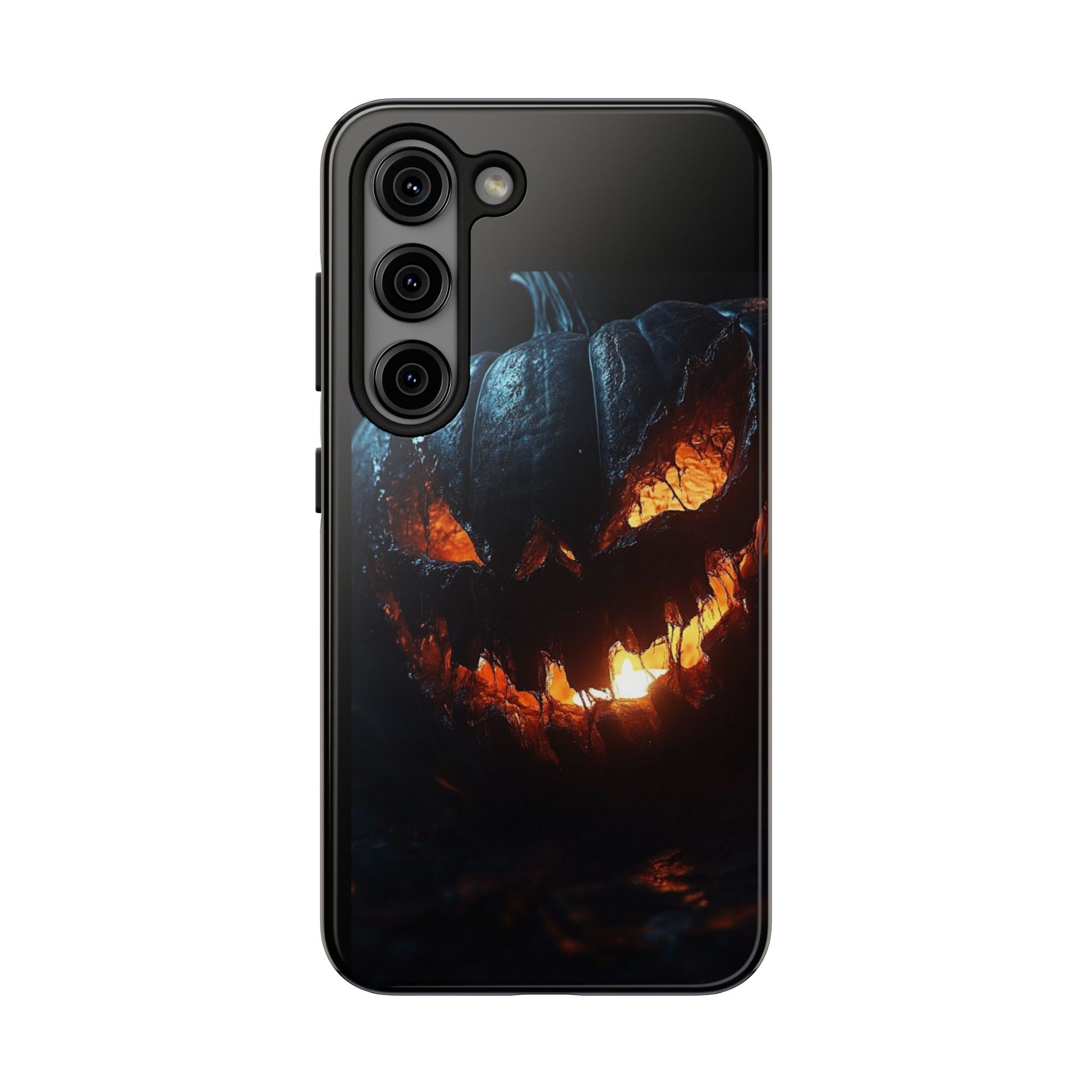 Scary Pumpkin Halloween Theme Phone Cases for iPhones & Samsung Phones