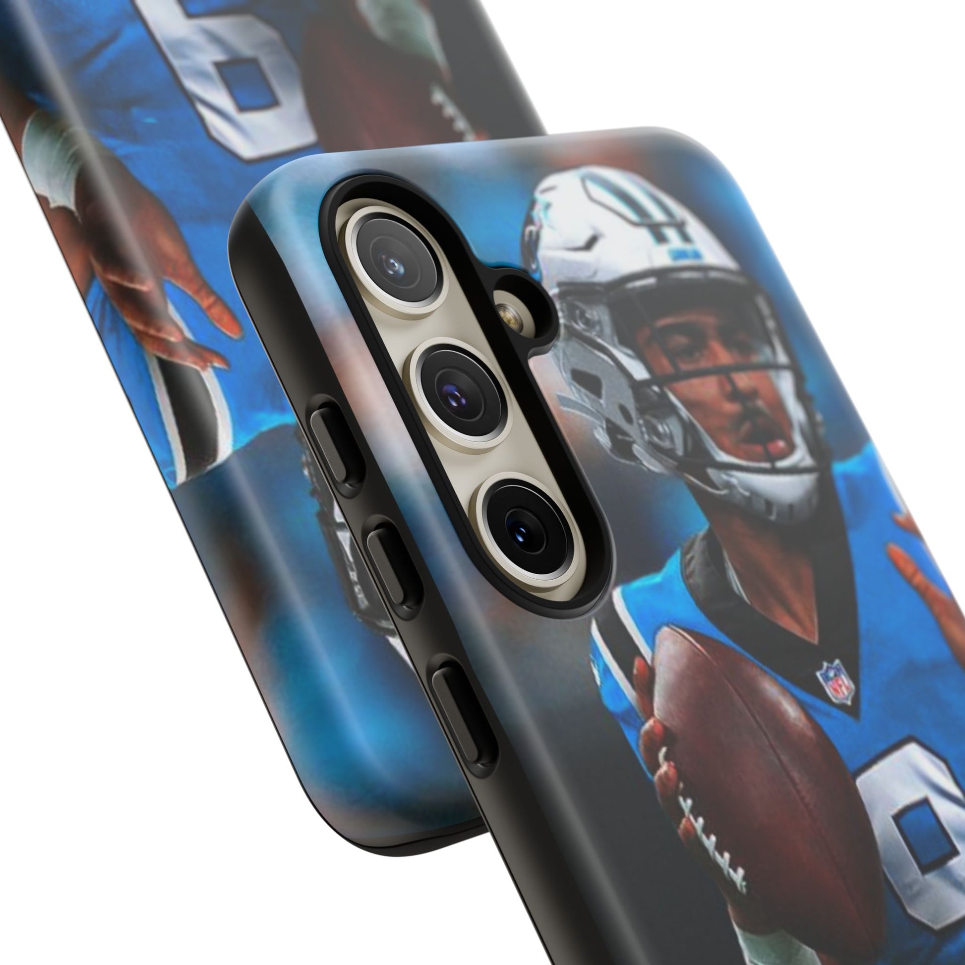 Carolina Panthers Bryce Young Football Tough Cases for iPhones, Samsung, and Pixel