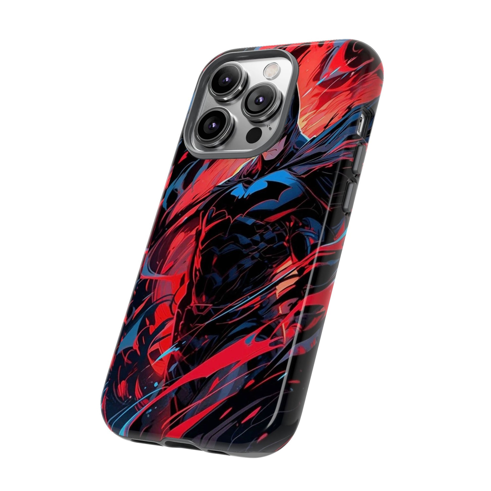 The Dark Knight Batman Art Tough Cases for iPhones, Samsung, and Pixel