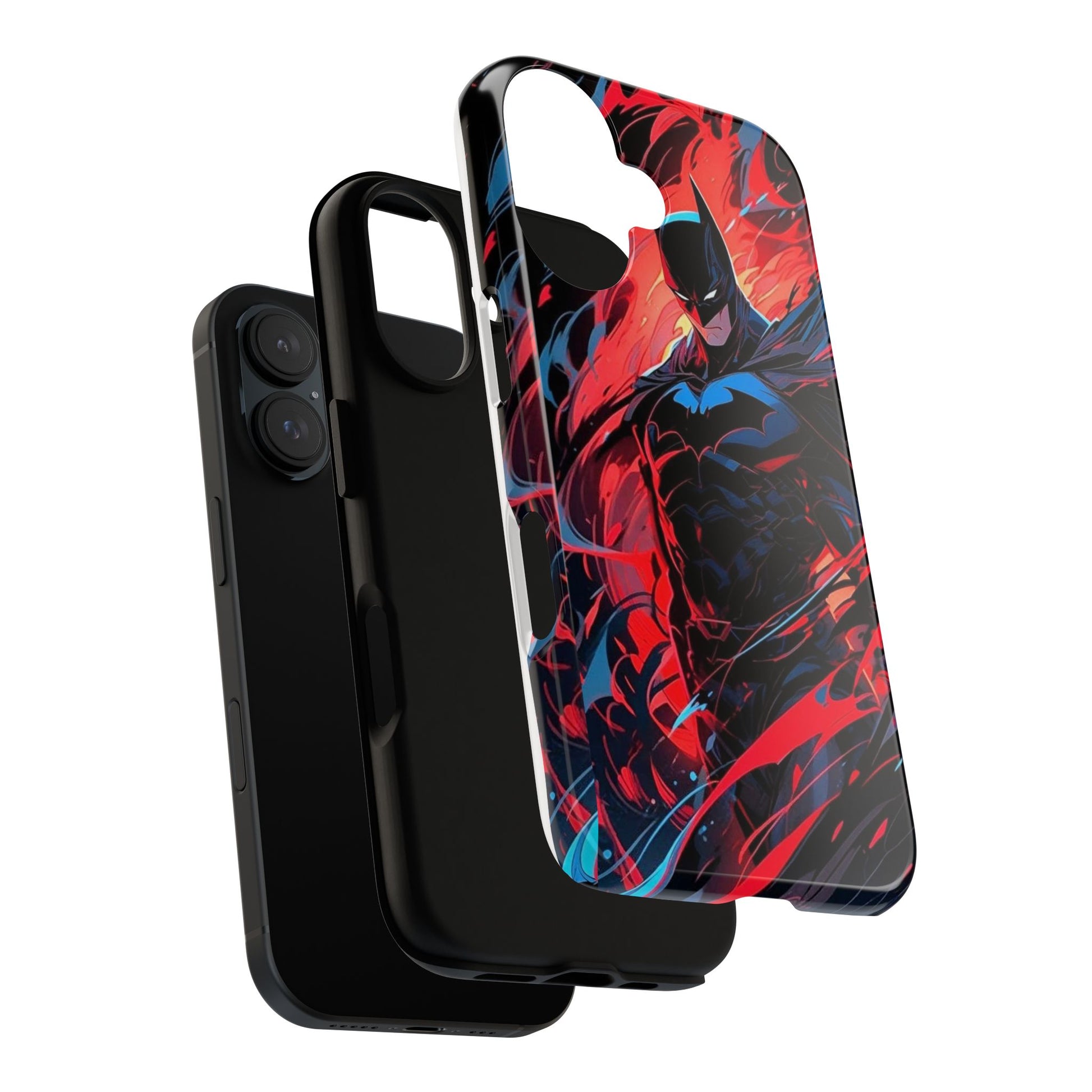 The Dark Knight Batman Art Tough Cases for iPhones, Samsung, and Pixel