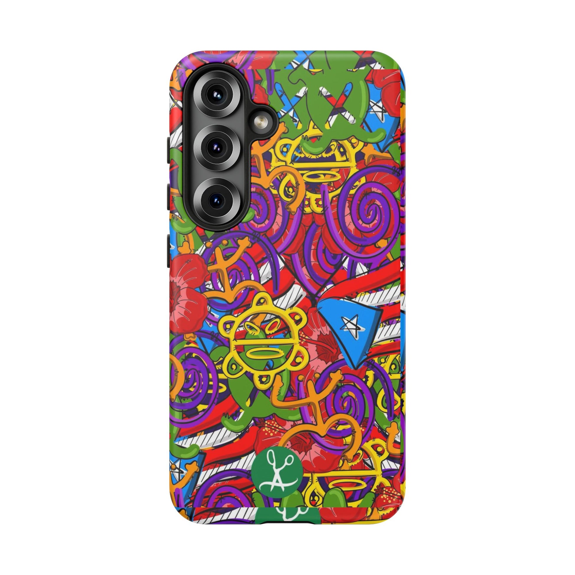 Puerto Rico Taino Tribal Art Tough Cases for iPhones, Samsung, and Pixel