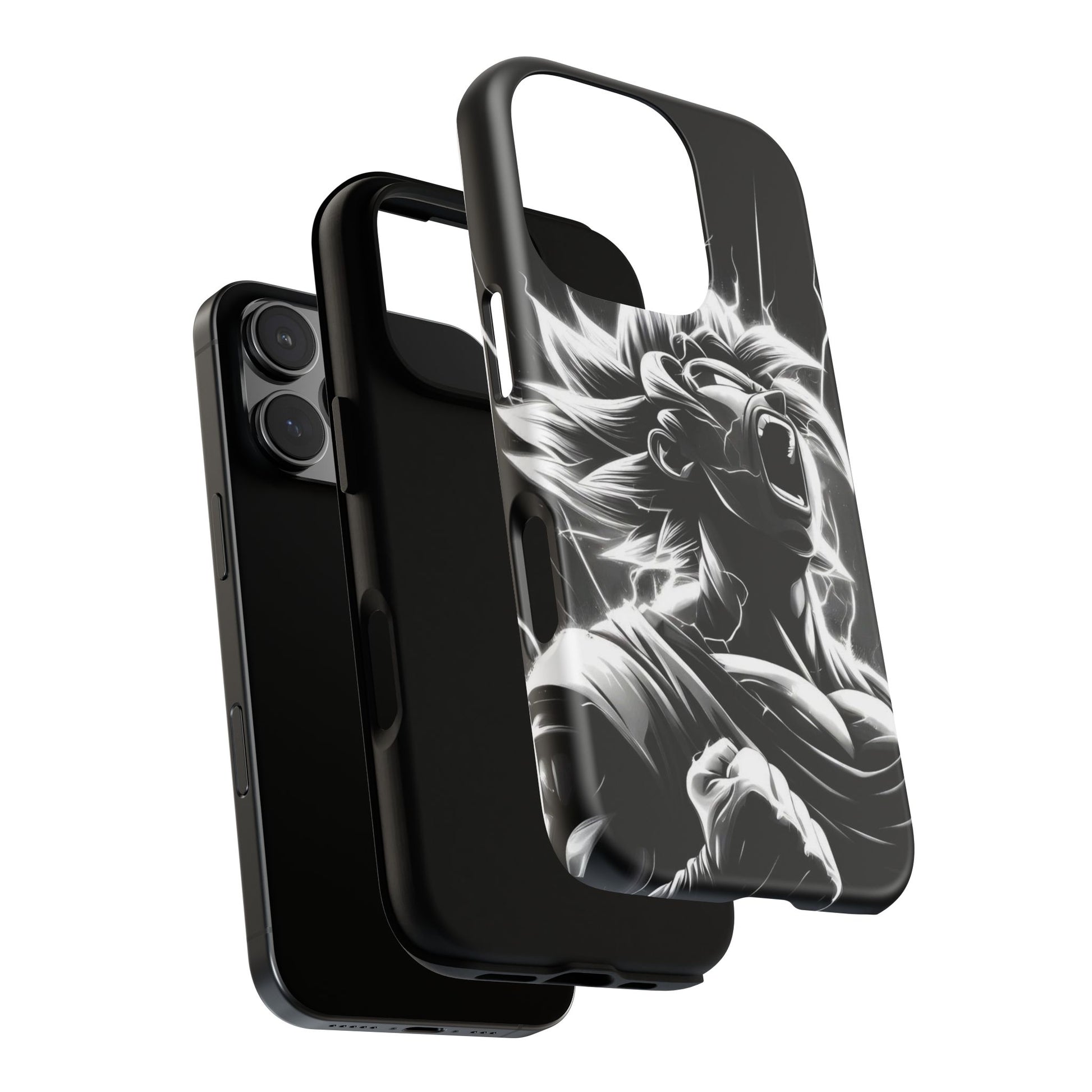Anime Saiyan Rage Dragon ball Z Tough Cases for iPhones, Samsung, and Pixel