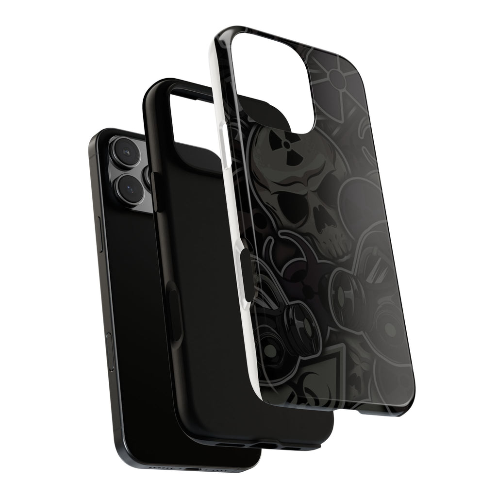 Tough Cases Phone Case, Edgy Skull Design Phone Cover, Gothic Cell Phone Shell