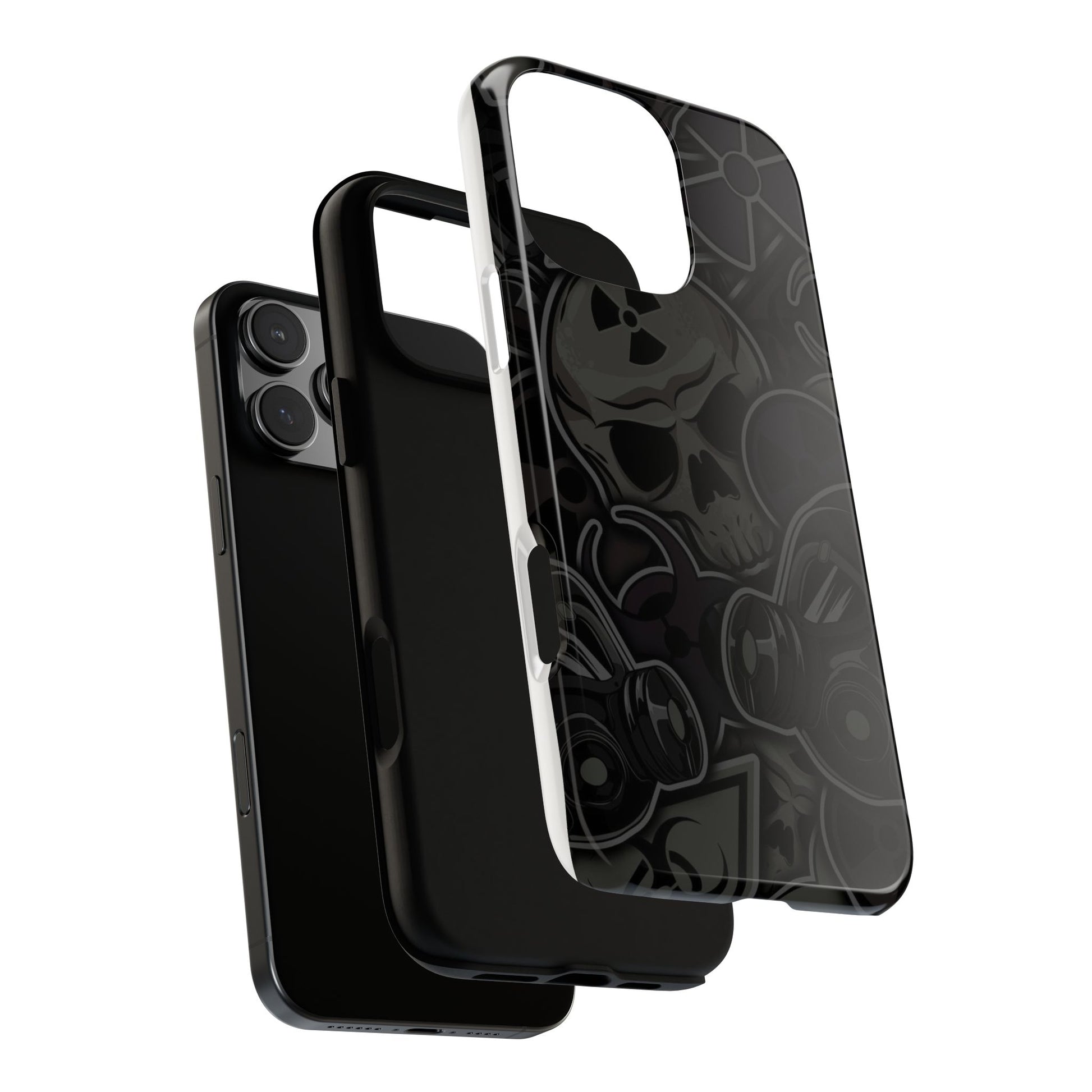 Tough Cases Phone Case, Edgy Skull Design Phone Cover, Gothic Cell Phone Shell