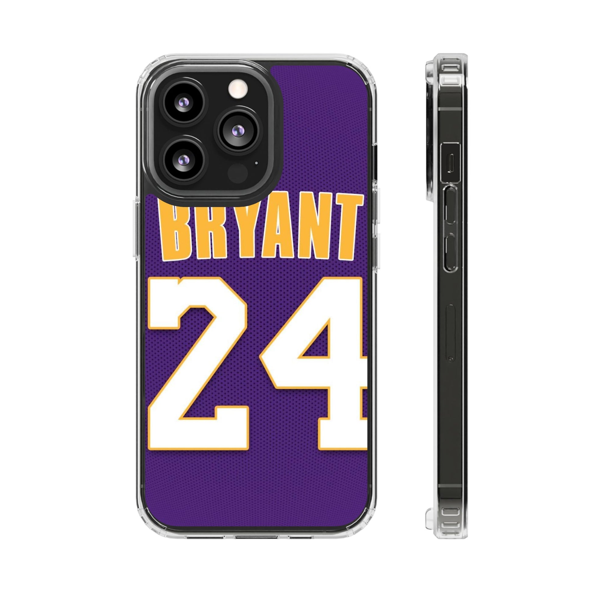 Kobe Purple Basketball Jersey Inspired design Clear Phone Cases